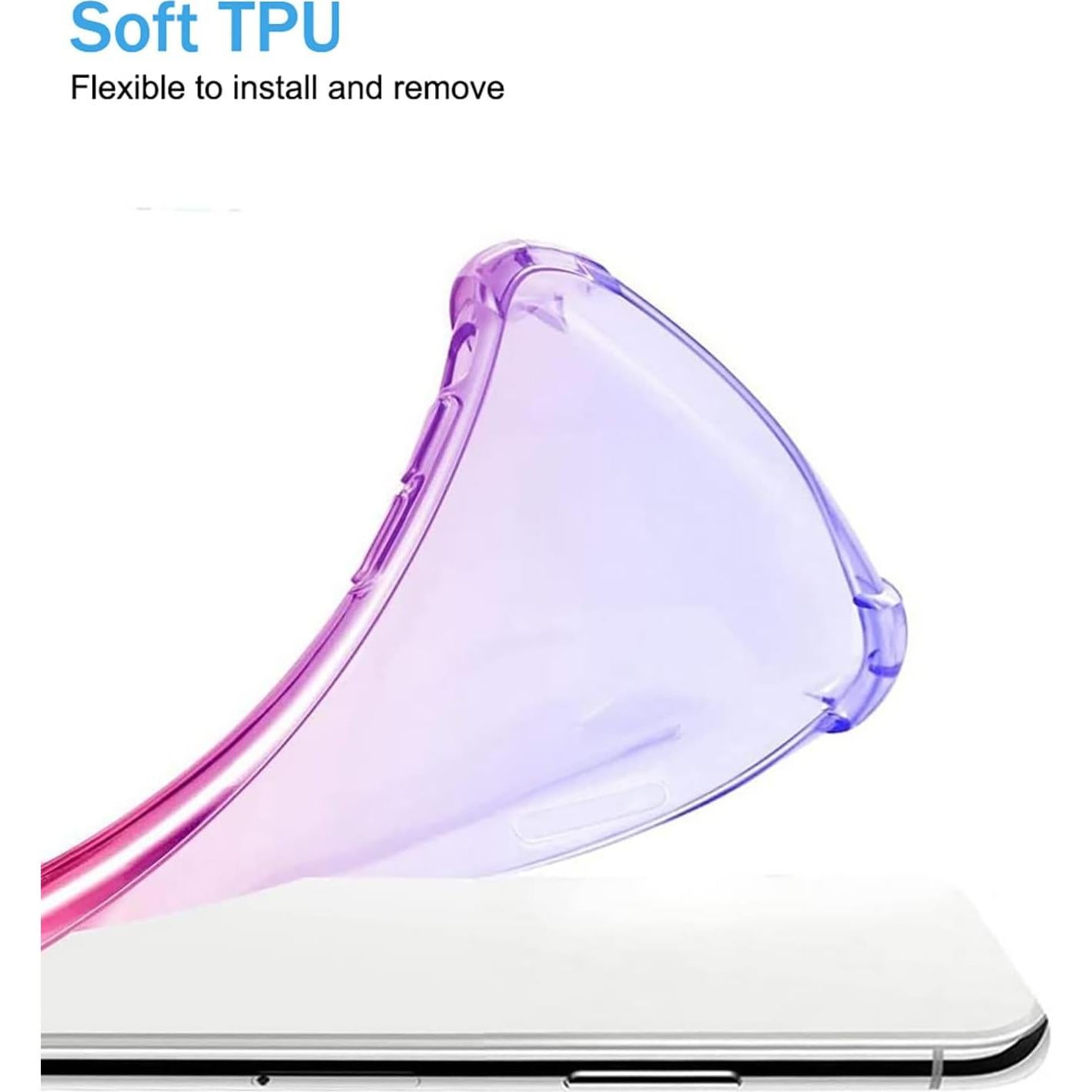 Funda TPU Xiaomi Poco X3 NFC / Pro - Azul Rosa, Delgada y Resistente