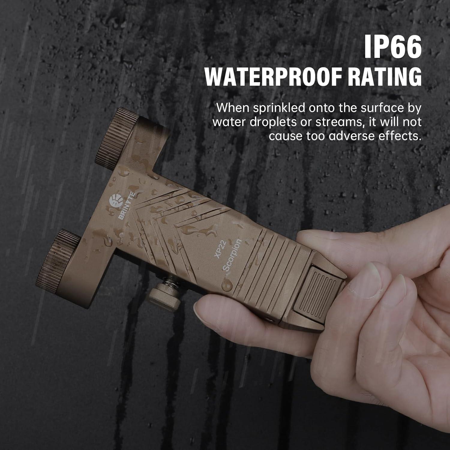 Linterna Táctica LED Brinyte XP22 1300 Lúmenes Recargable USB