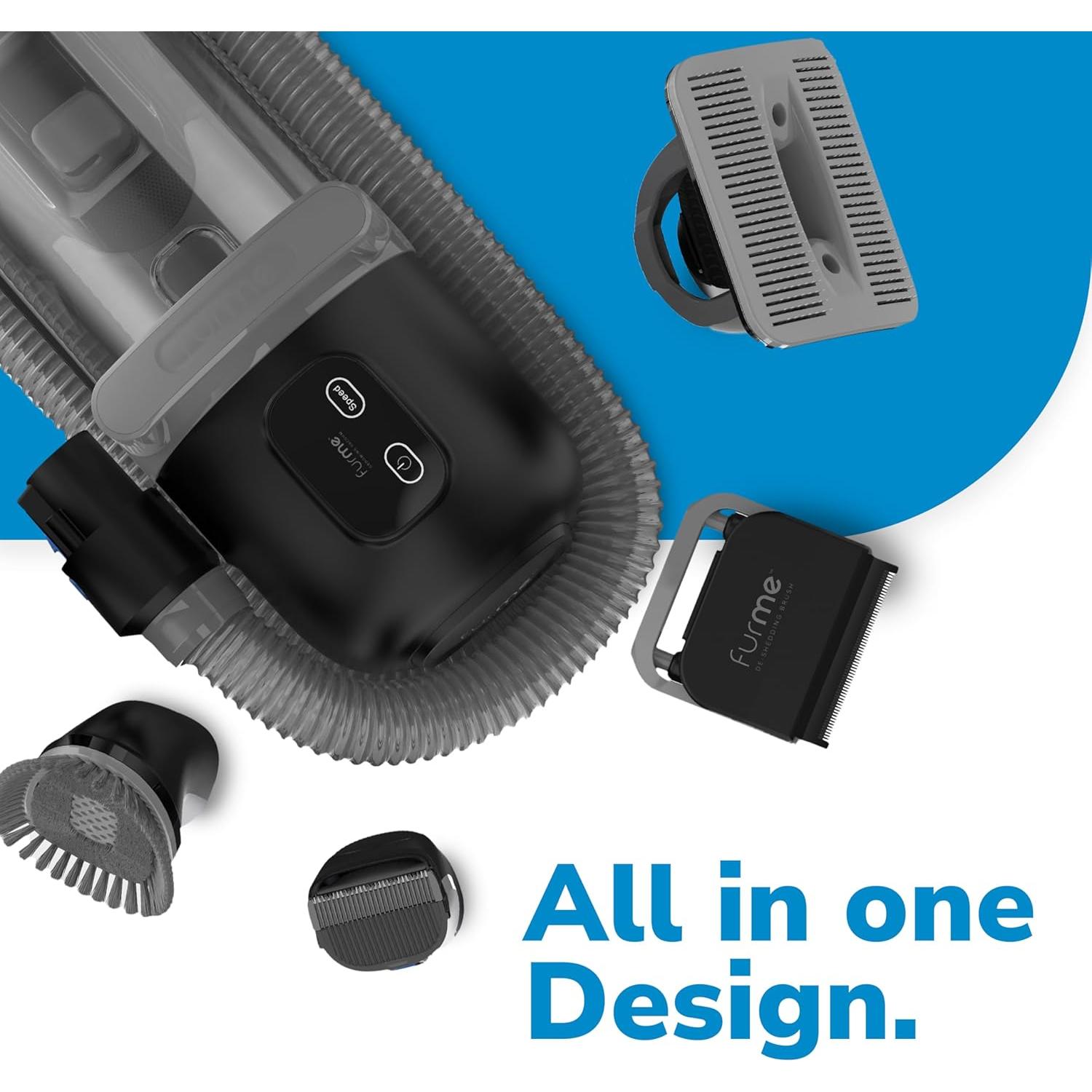 Kit de Acicalamiento para Mascotas FurMe - Aspiradora Silenciosa 1L