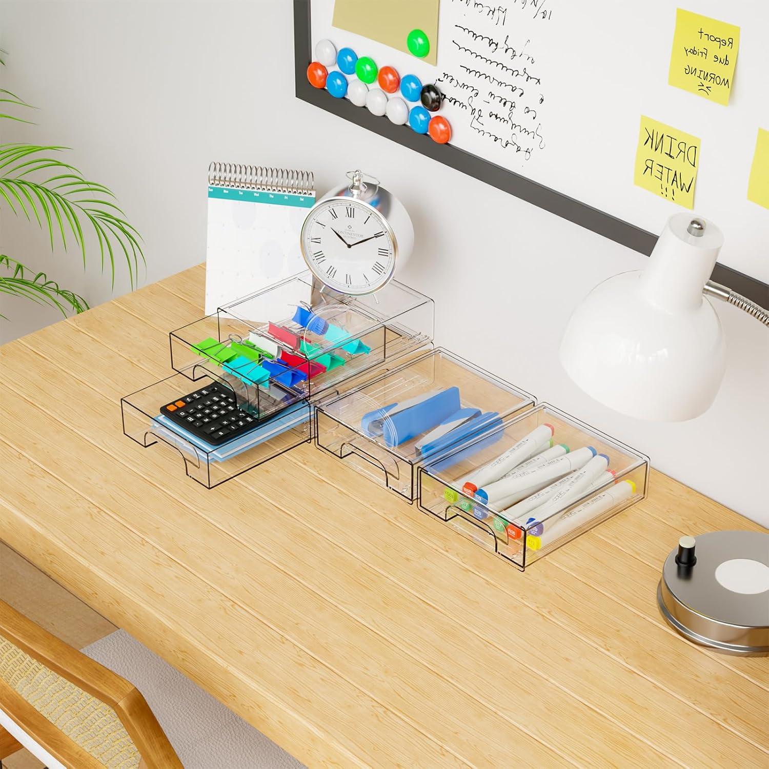 Organizador de Cajones Apilable Yieach 8 PCS Acrílico 15.5x18.8x5.6 cm