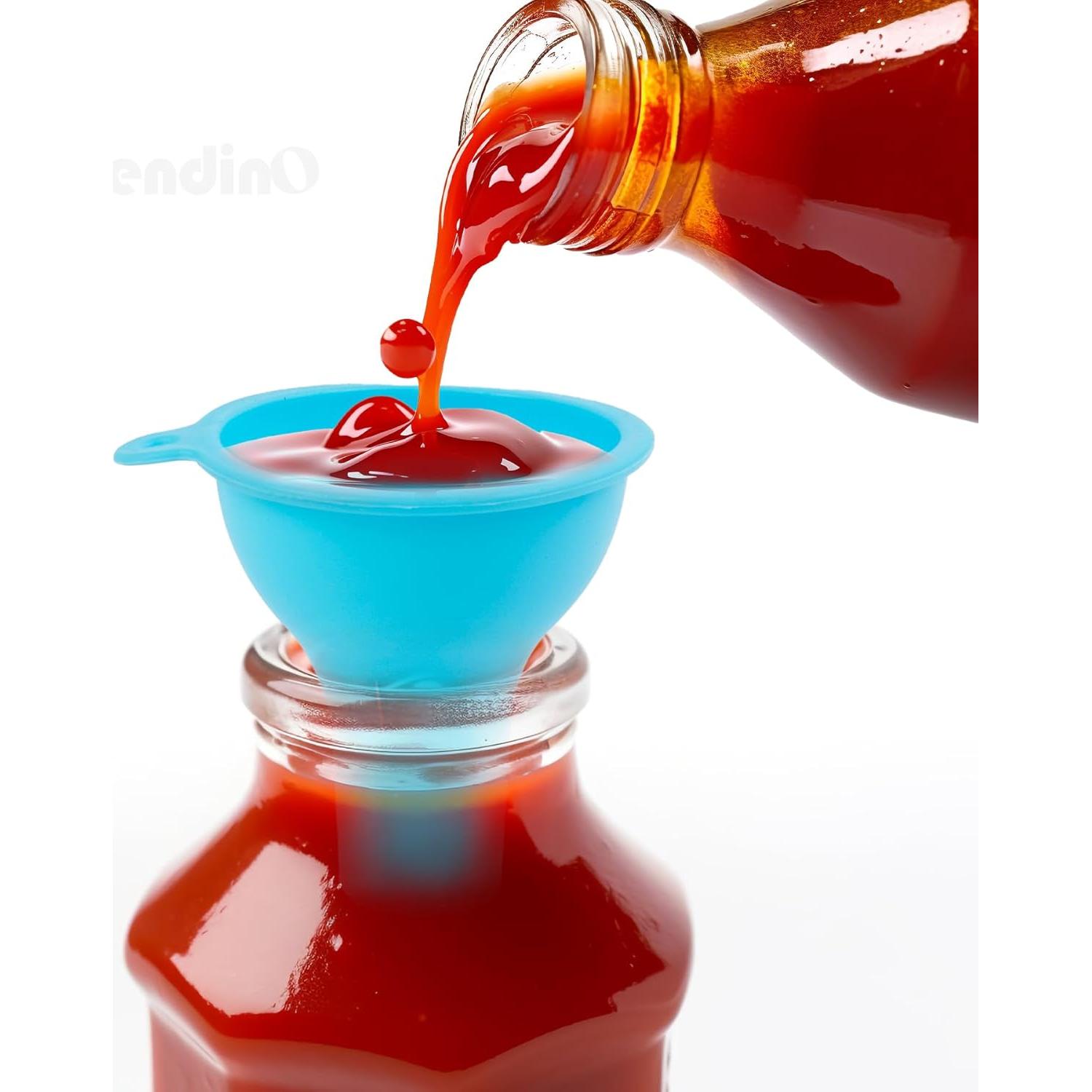 Set de 4 embudos de silicona Framendino para cocina