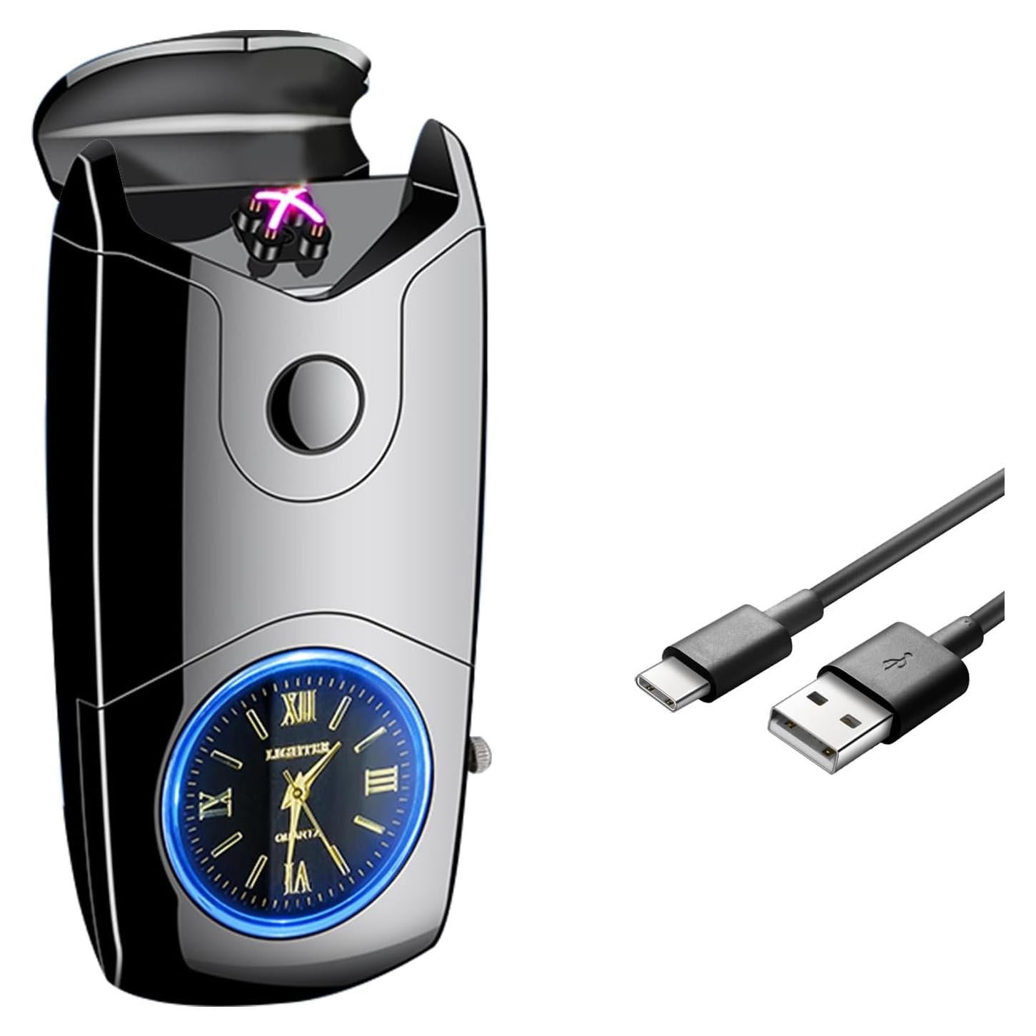 Encendedor Eléctrico Recargable USB C COMANYI Doble Arco Plasma