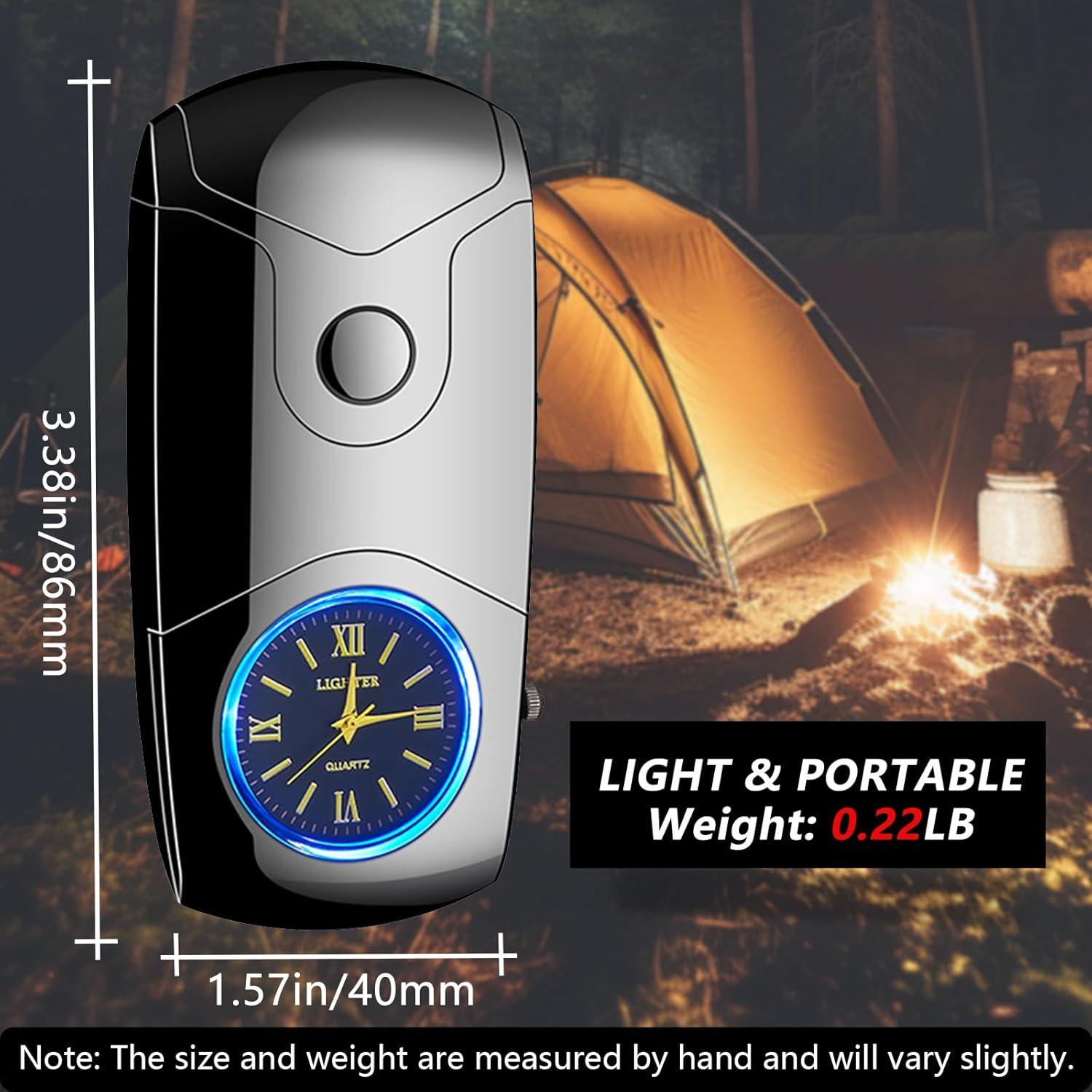 Encendedor Eléctrico Recargable USB C COMANYI Doble Arco Plasma