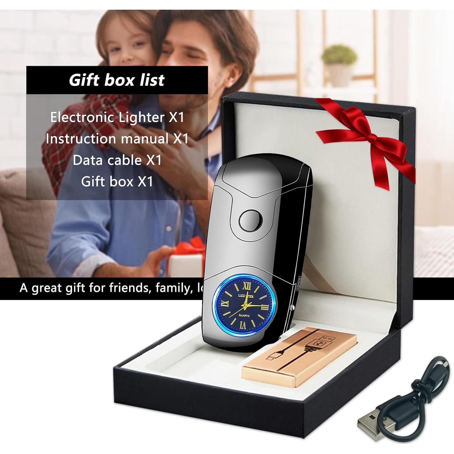 Encendedor Eléctrico Recargable USB C COMANYI Doble Arco Plasma