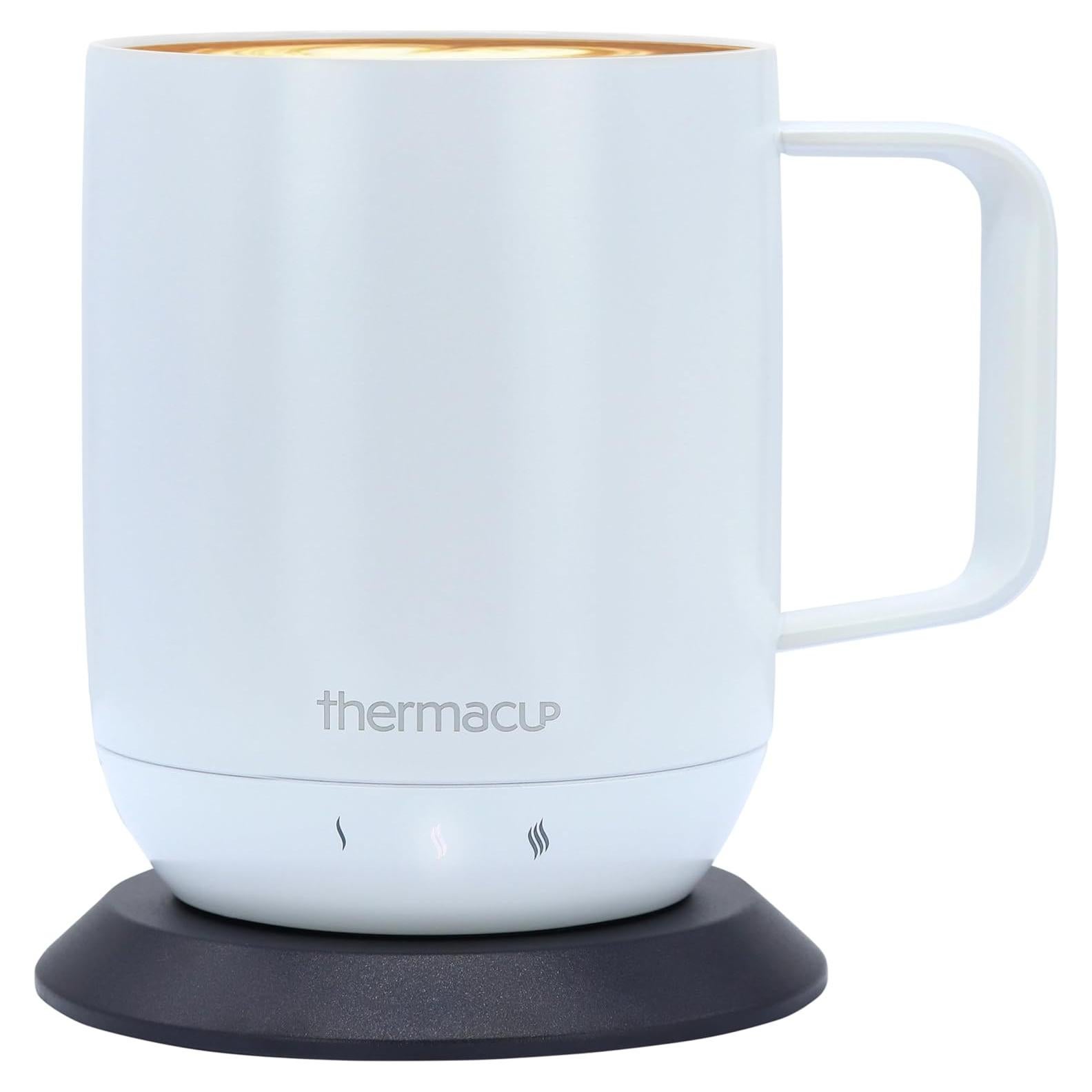 Taza Eléctrica Inteligente Thermacup 355 ml Blanco Nube