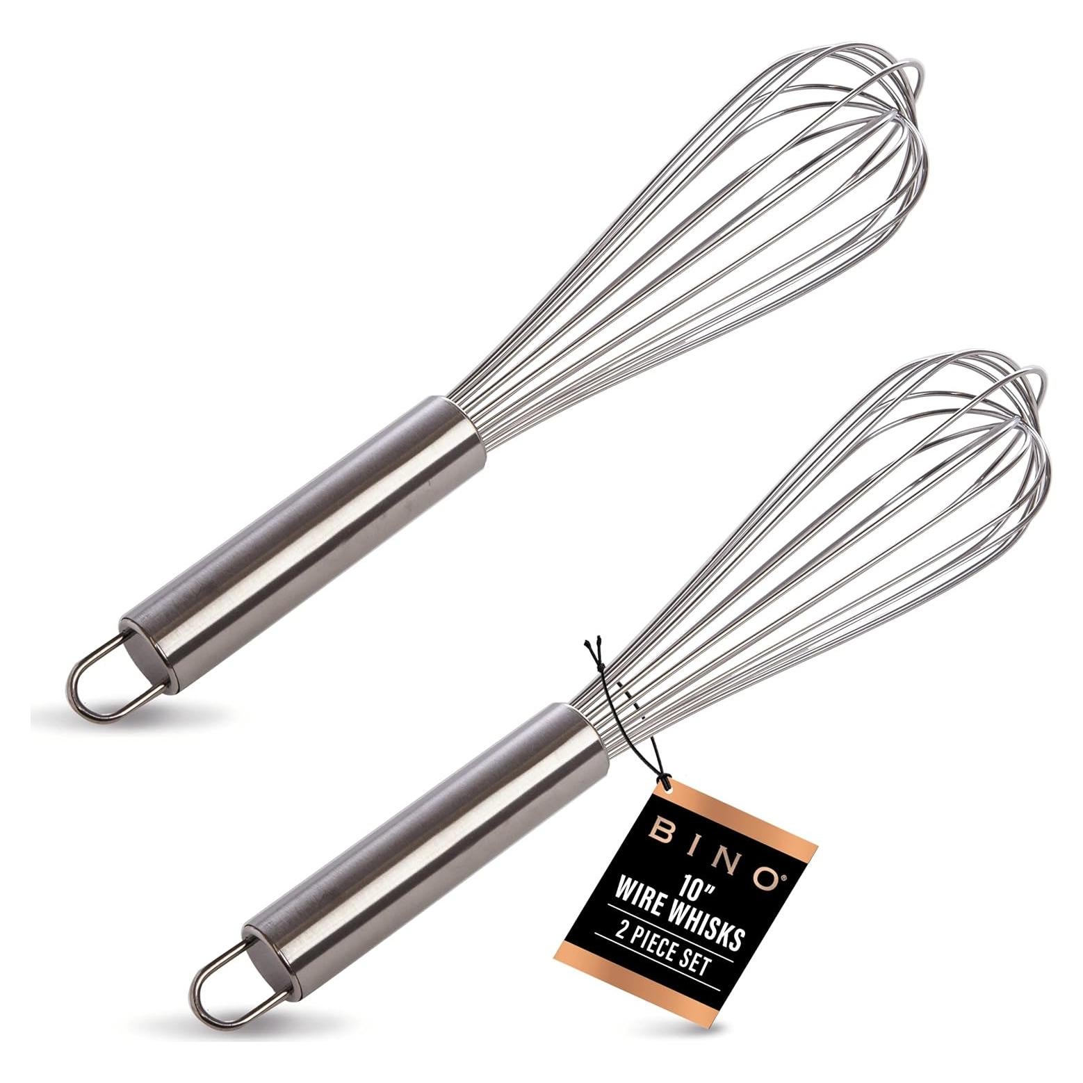 Juego de Batidores de Huevos BINO 2 Piezas 25.4 cm Acero Inoxidable