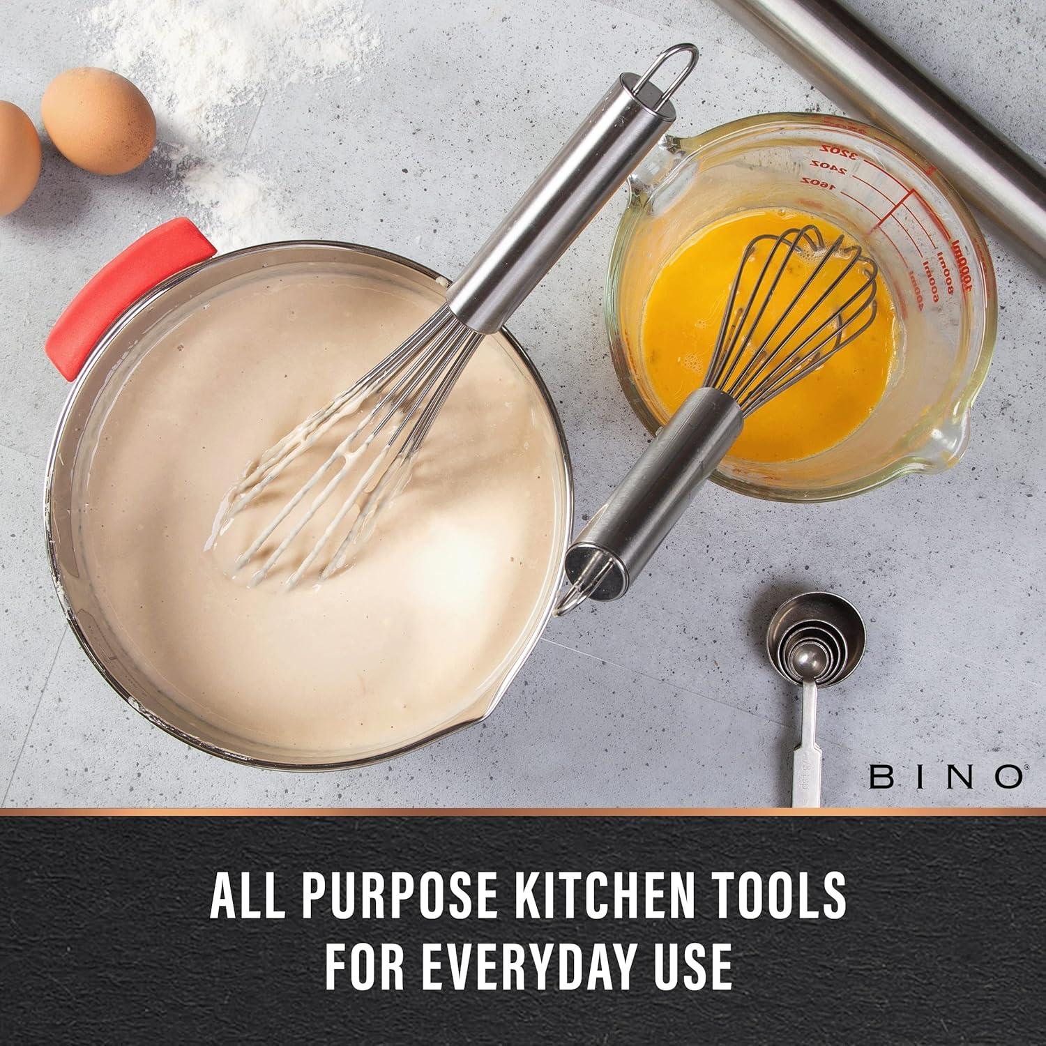 Juego de Batidores de Huevos BINO 2 Piezas 25.4 cm Acero Inoxidable