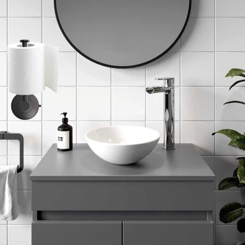 Soporte de Papel Higiénico DGYB con Ventosa - Acero Inoxidable 14.7 cm