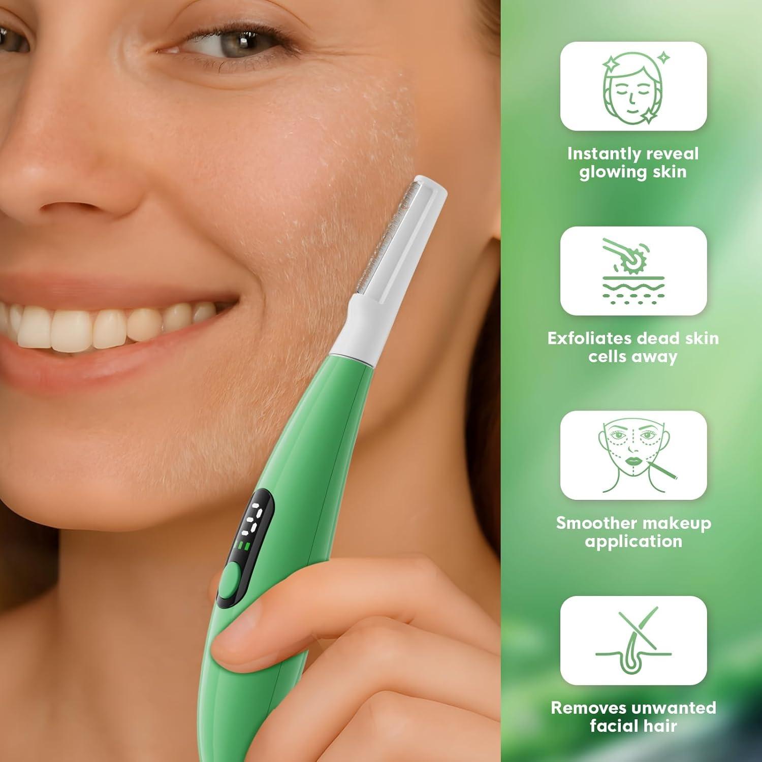 Razor Dermaplane Sonic Skinharbor - Exfoliación Facial 3 Velocidades