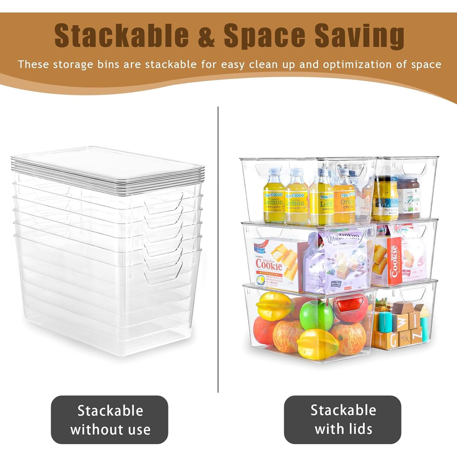 Paquete de 6 Contenedores de Almacenamiento Freebat 6.6L