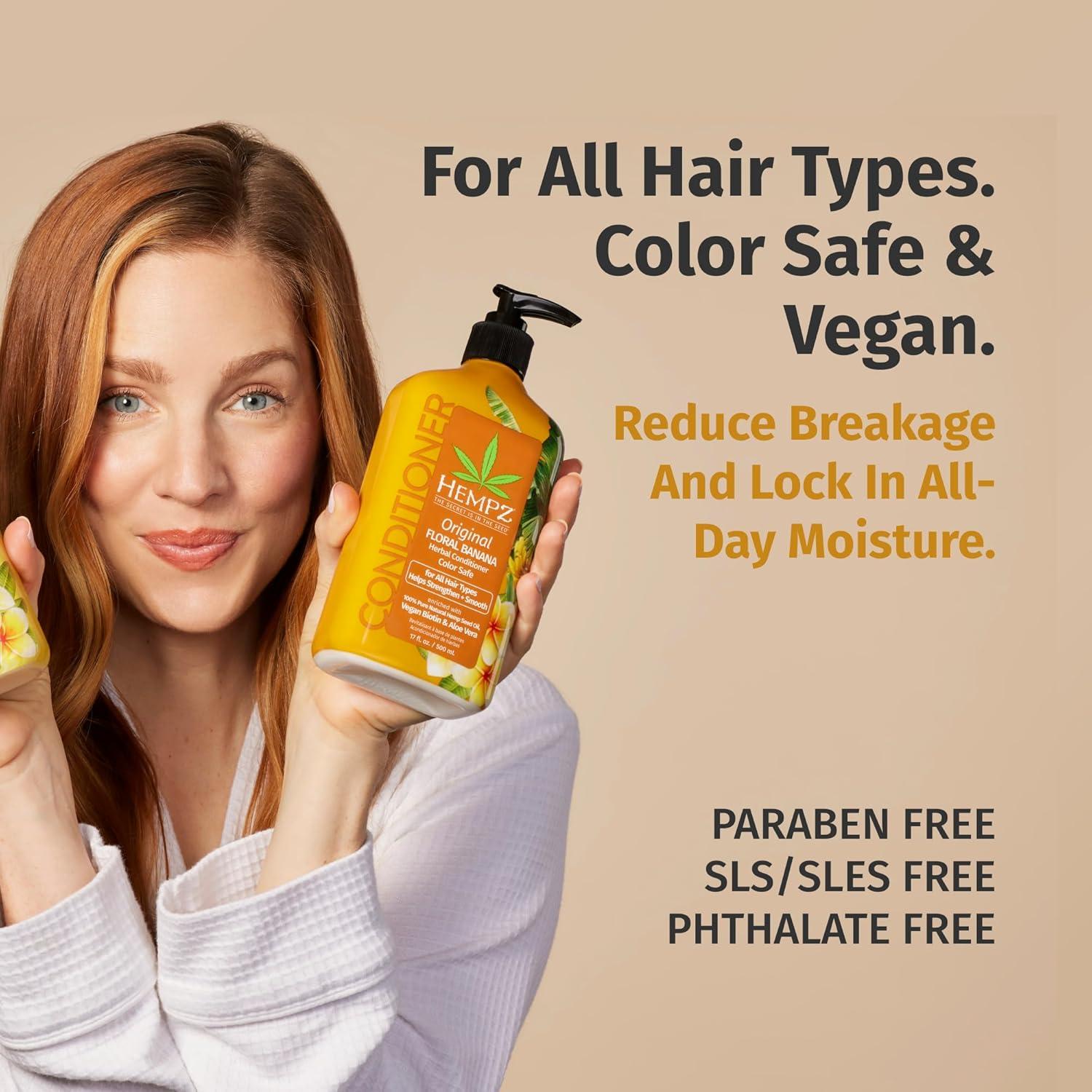 Acondicionador Biotina Hempz 502 ml - Hidratante y Suavizante