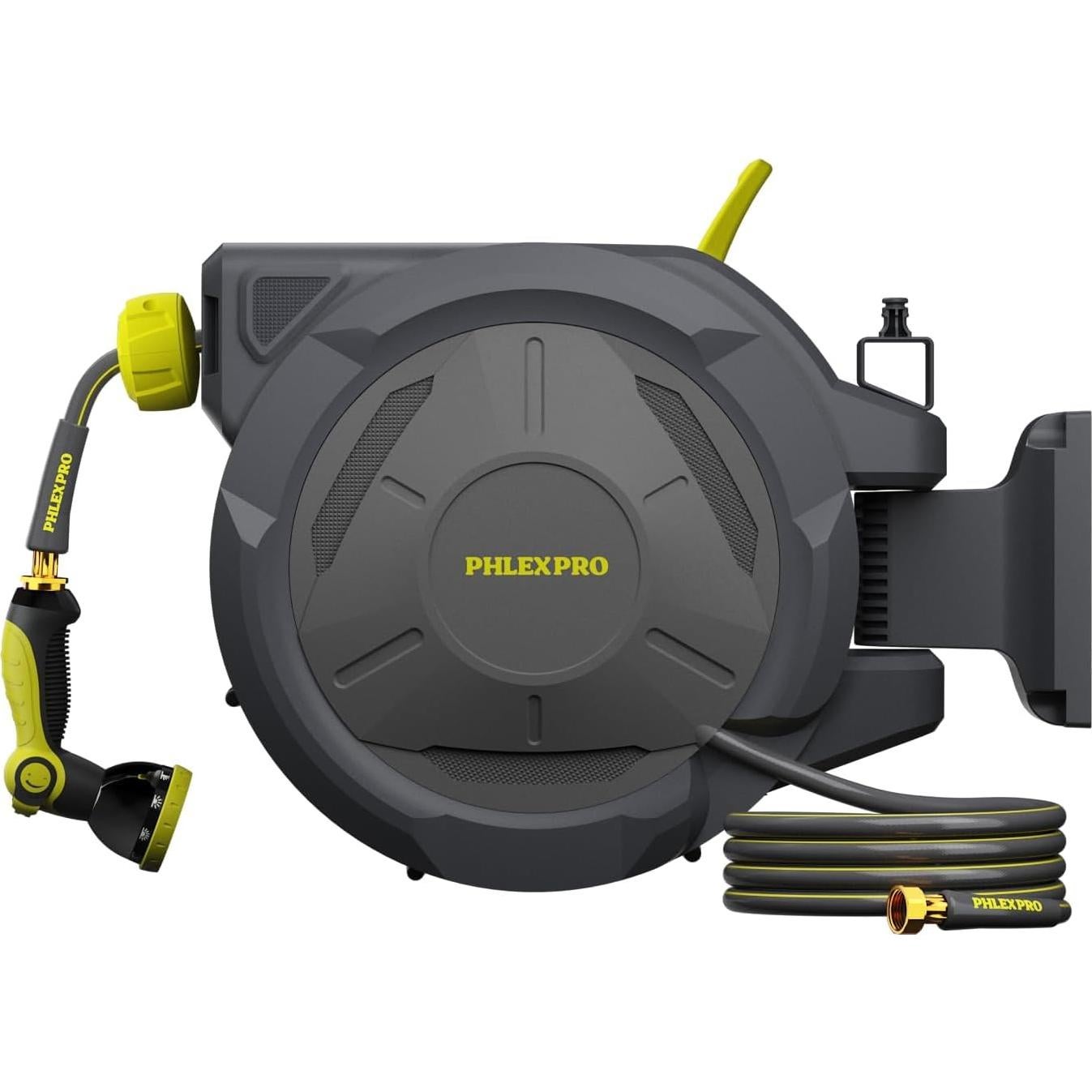 Carrete de Manguera de Jardín PHLEX PRO 22.86 m Automático Pared