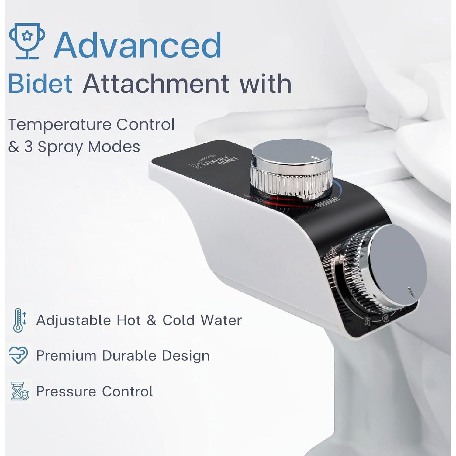 Accesorio de Bidet Terids ZYP01015 Frío y Caliente con Doble Boquilla