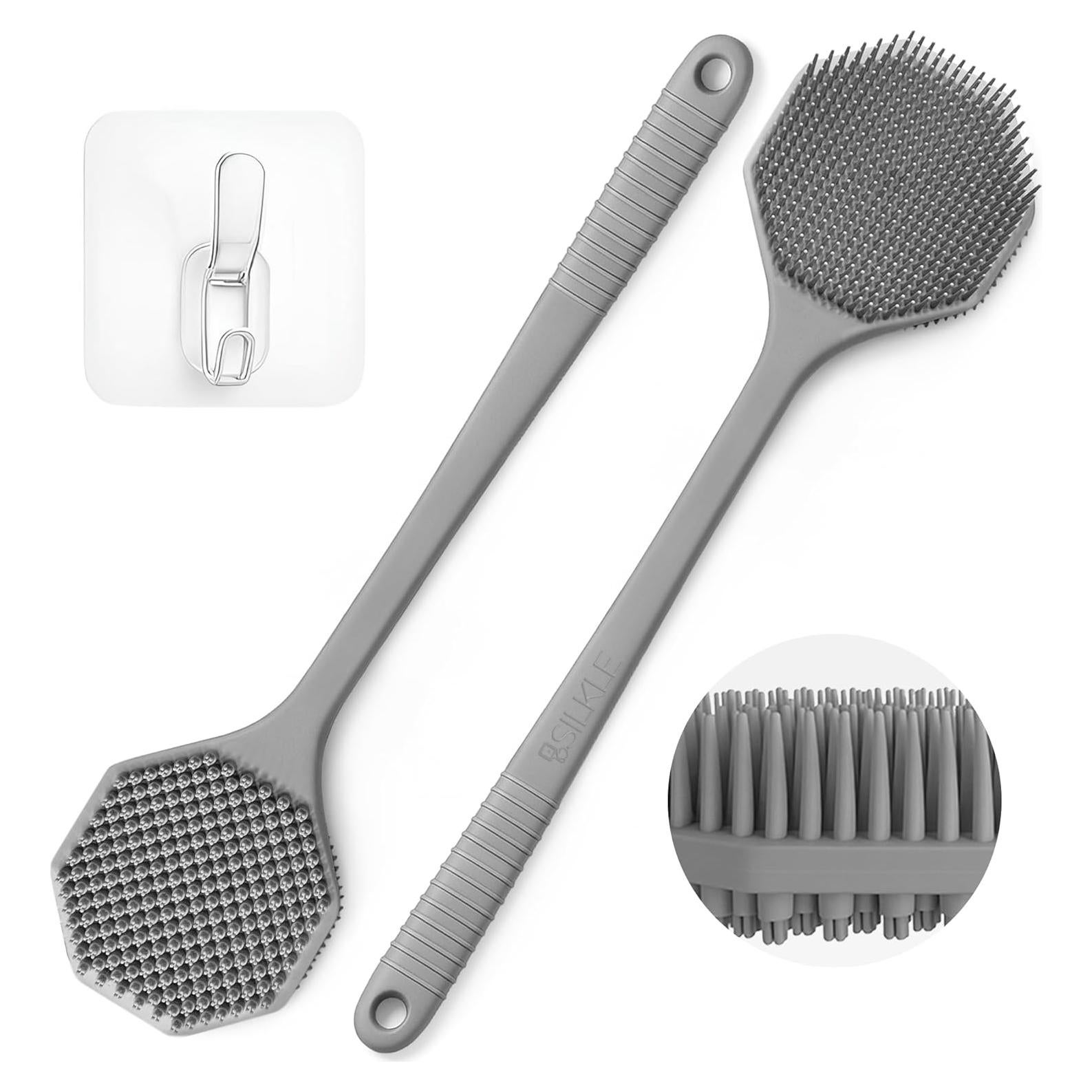 Esponja de Silicona para Espalda SILKLE - Mango Largo 42.5cm