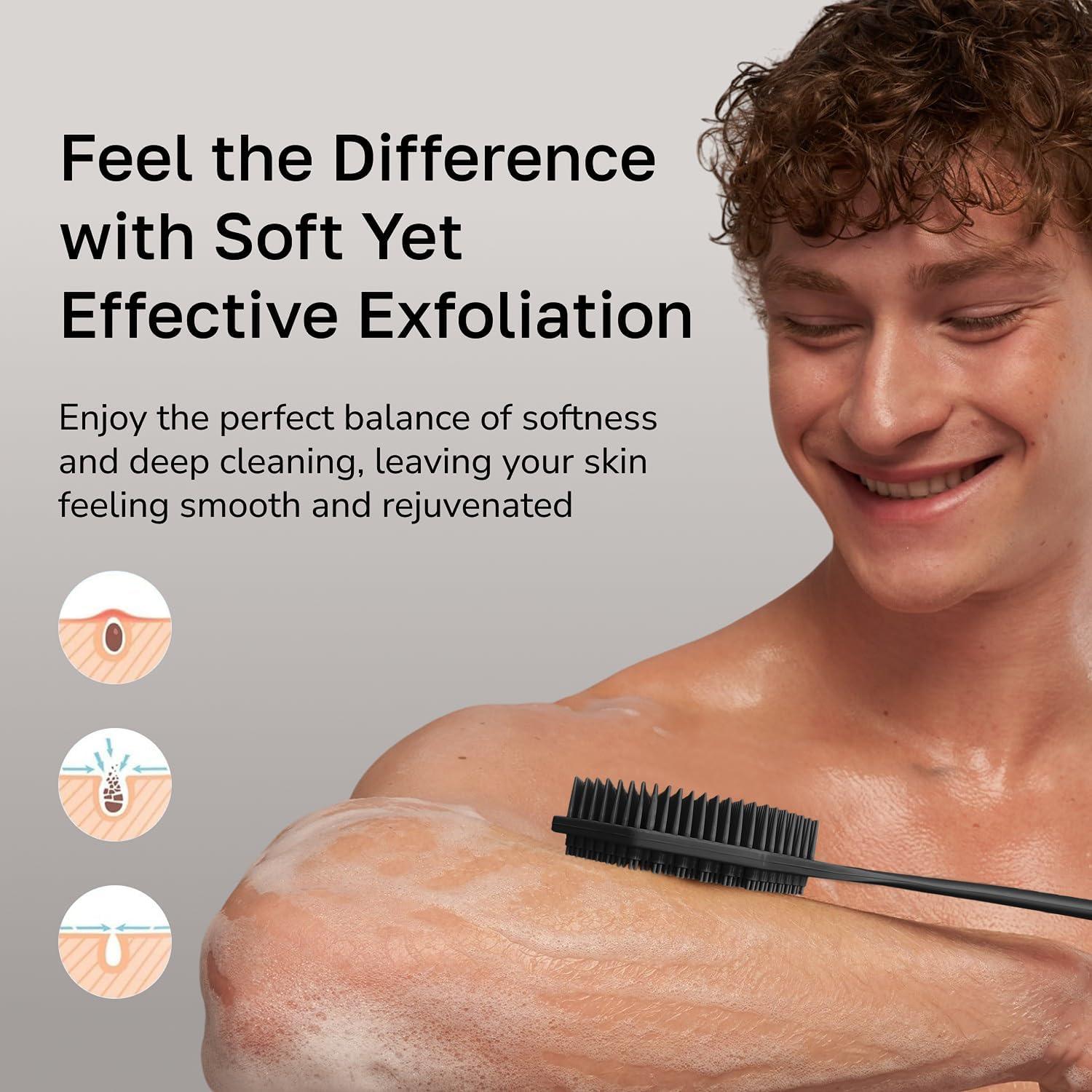 Esponja de Silicona para Espalda SILKLE - Mango Largo 42.5cm