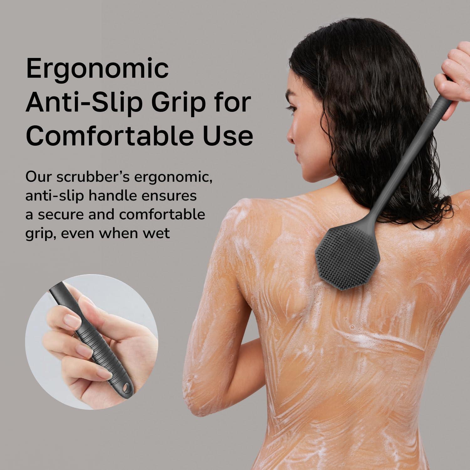 Esponja de Silicona para Espalda SILKLE - Mango Largo 42.5cm