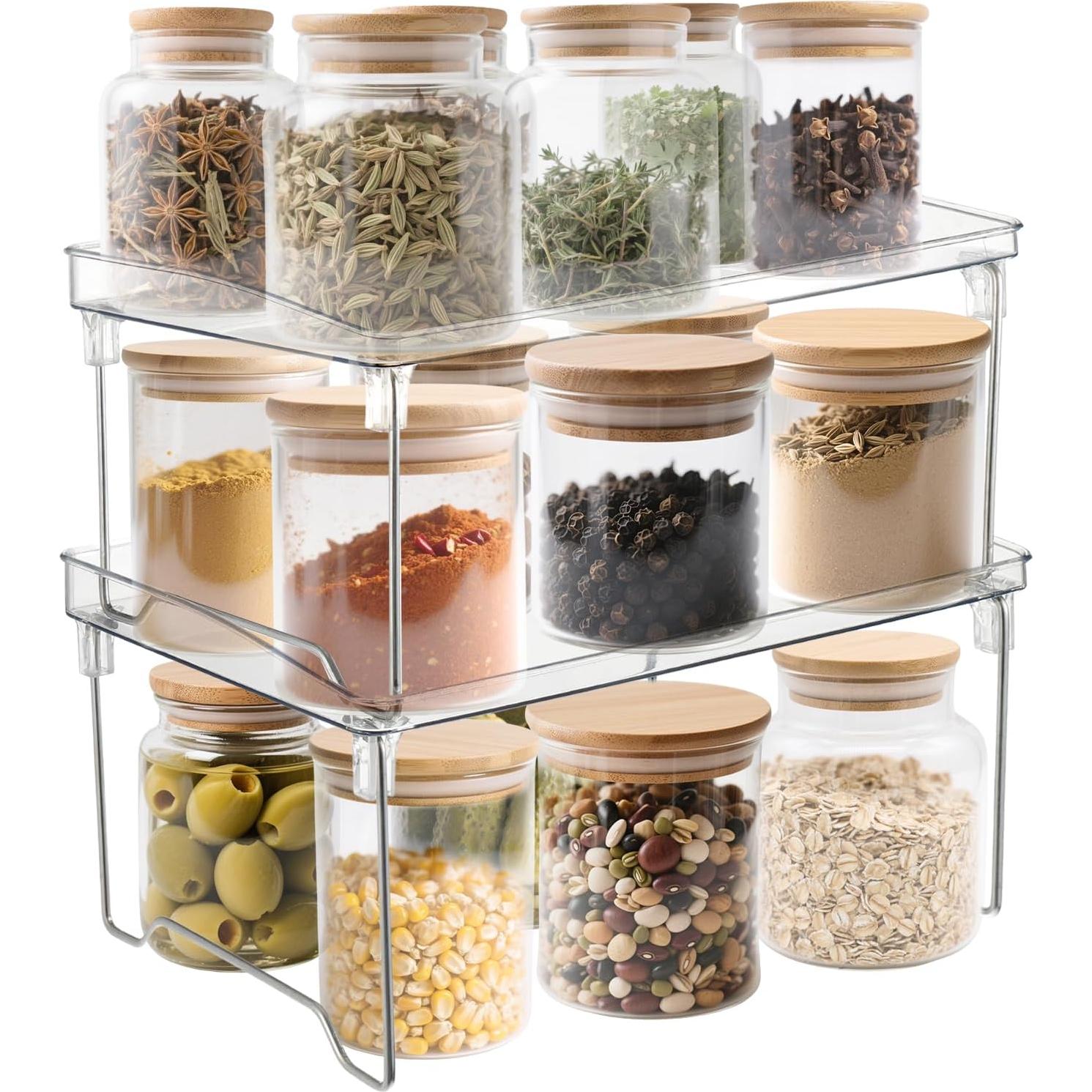 Organizador de Especias Rainmae 2 Pcs Apilable 30x20x13cm