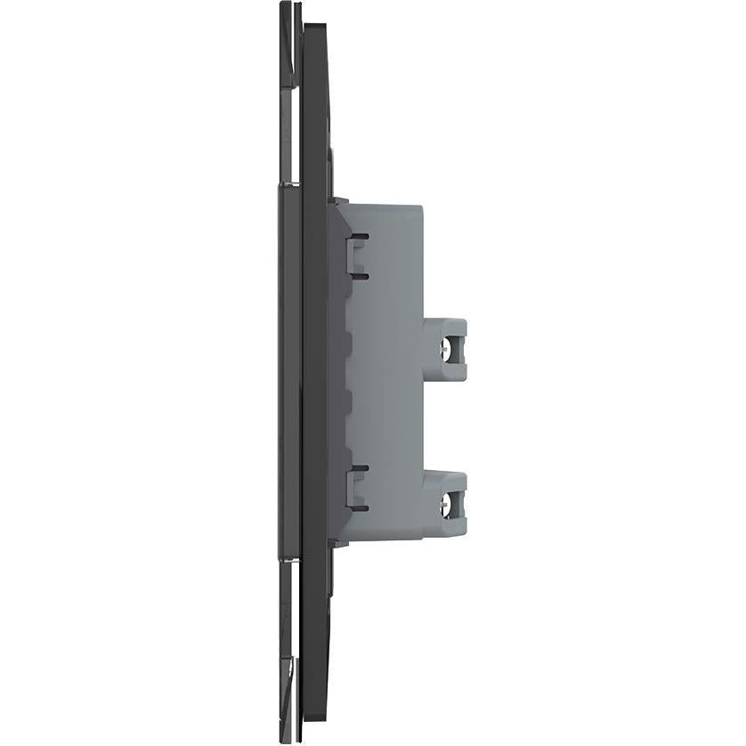 Toma Dúplex Eléctrica LIVOLO Negra 15A Vidrio Templado