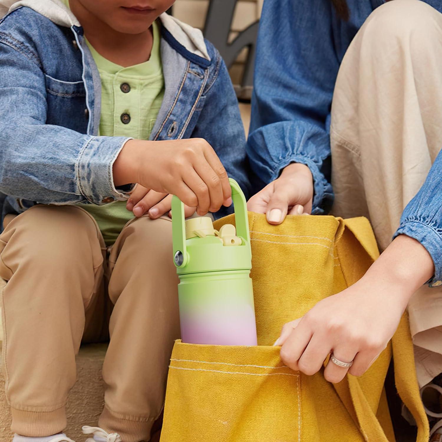 Botella de Agua Aislada ENCOOL 0.35L Azul Acuamarina