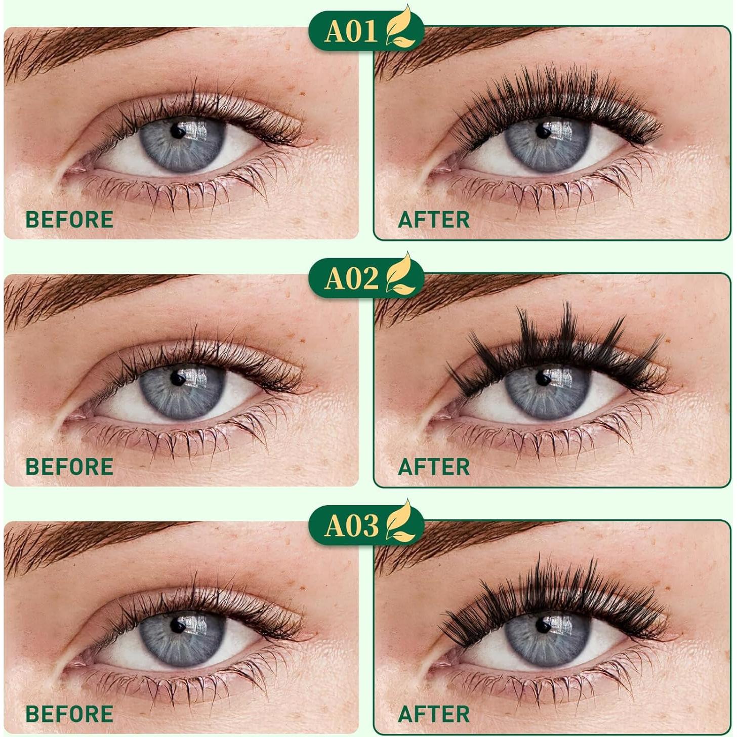 Pestañas Magnéticas Reutilizables KEYYOU 3D 2 Pares con Aplicador
