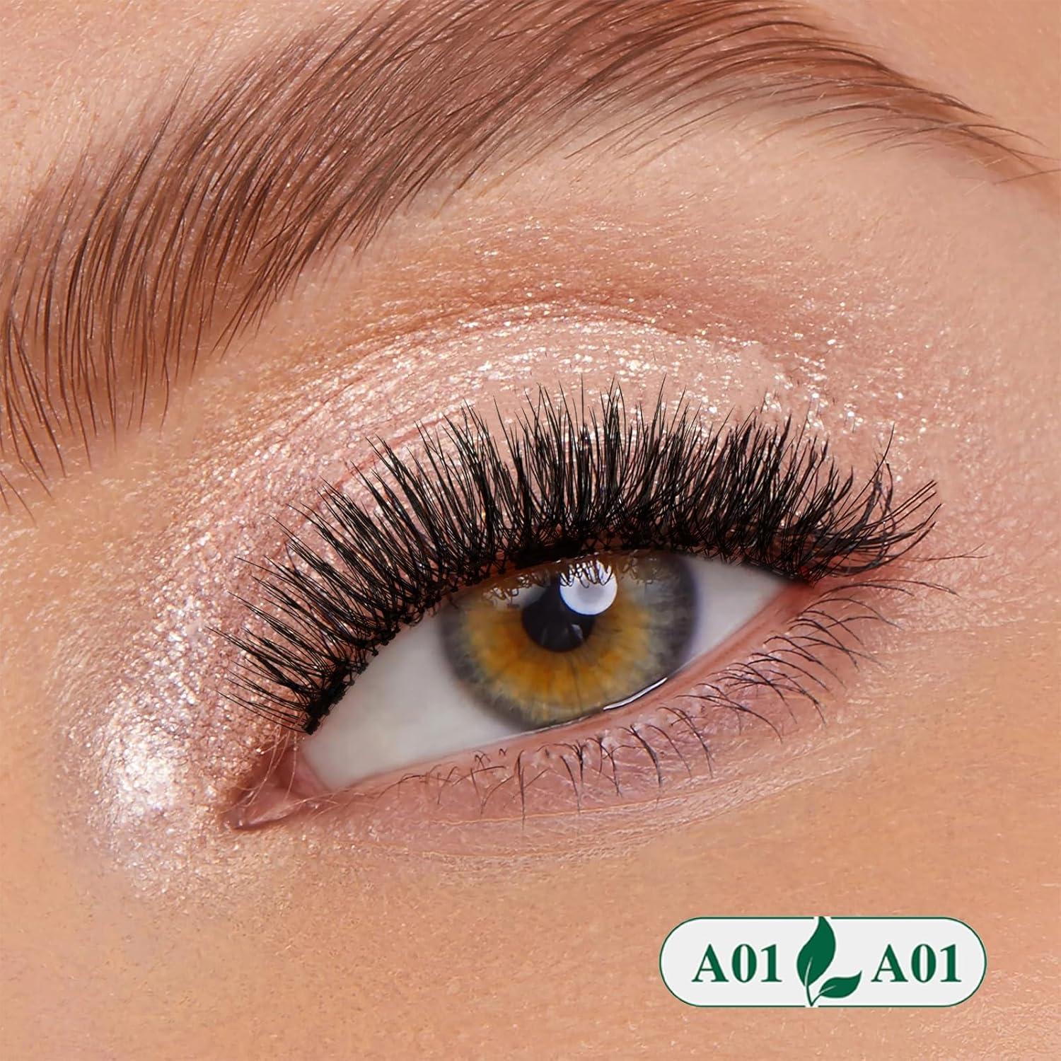 Pestañas Magnéticas Reutilizables KEYYOU 3D 2 Pares con Aplicador