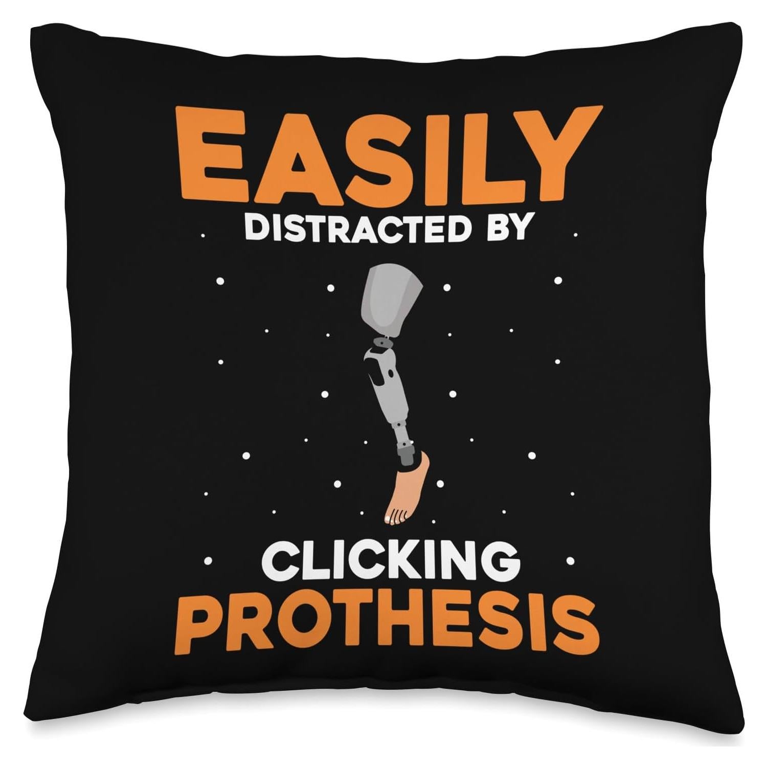 Cojín Temático para Amputados 40x40 cm - Diseño de Pierna Biónica