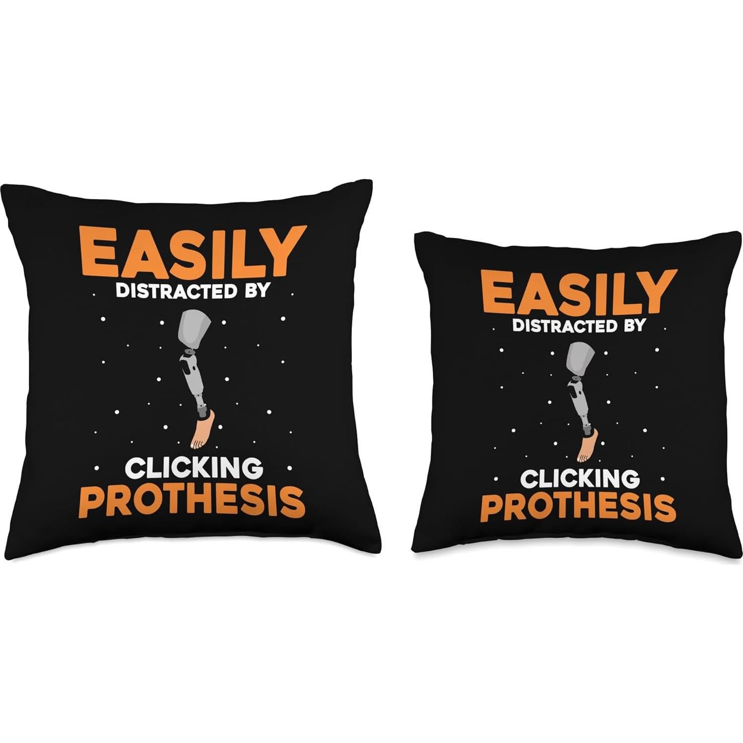 Cojín Temático para Amputados 40x40 cm - Diseño de Pierna Biónica