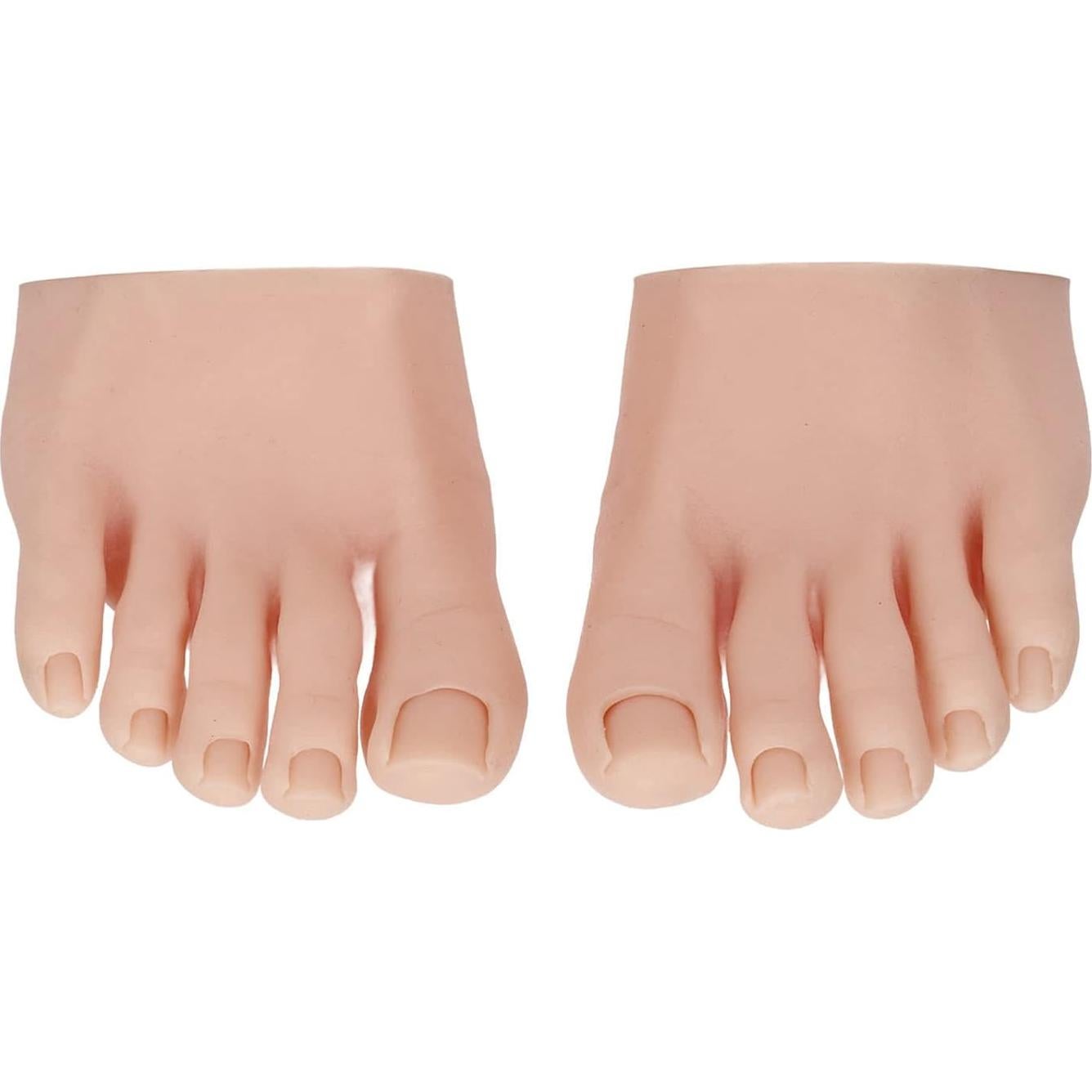 Modelo de Pie Falso de Silicona YUYTE para Pedicura 1 Par