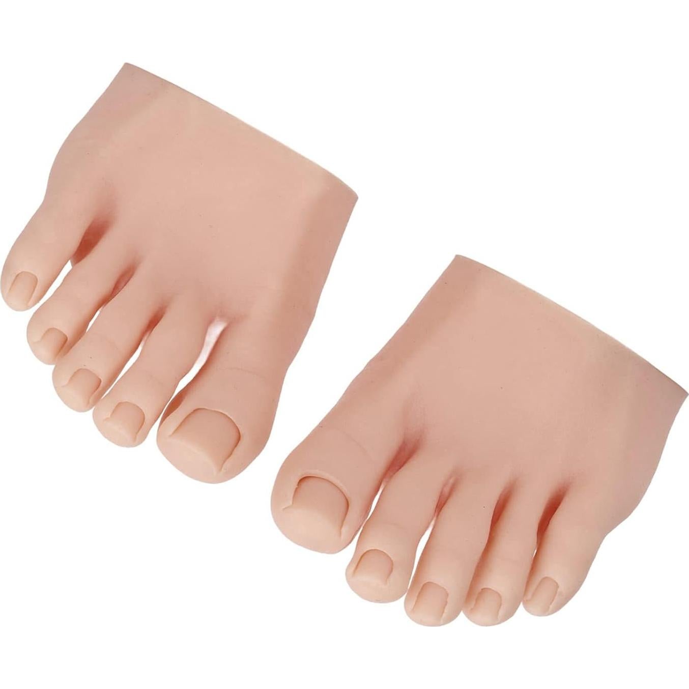 Modelo de Pie Falso de Silicona YUYTE para Pedicura 1 Par