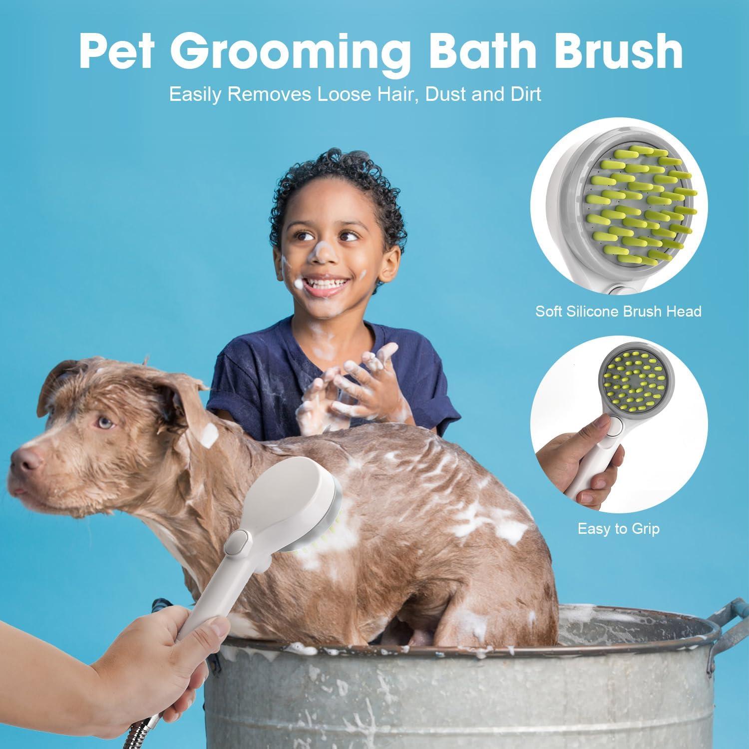 Cabezal de Ducha para Mascotas Coyfa 3 en 1 con Manguera 200 cm