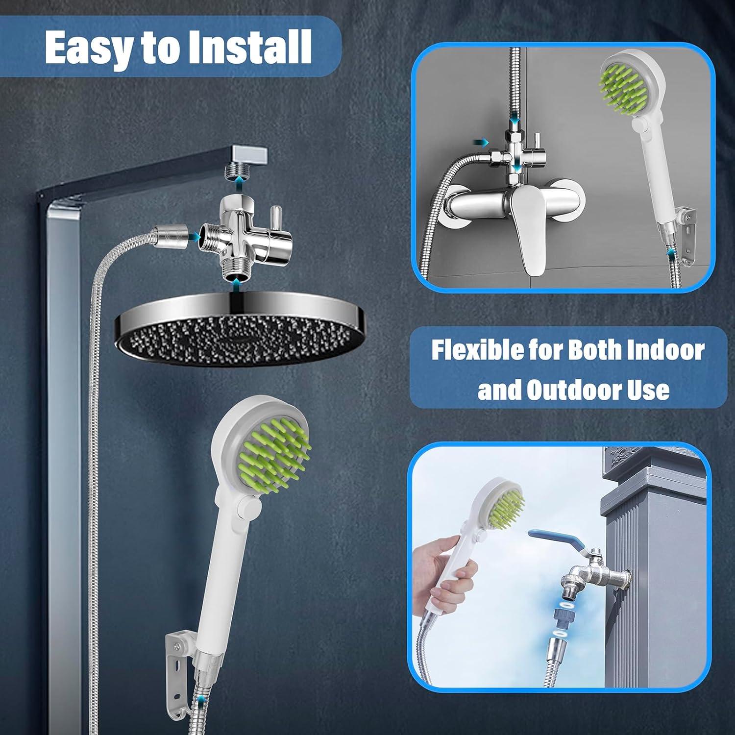 Cabezal de Ducha para Mascotas Coyfa 3 en 1 con Manguera 200 cm