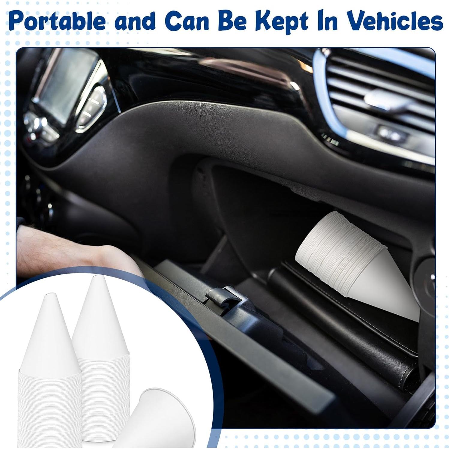 25 Embudos de Papel Desechables SiliFine 6 oz para Aceite