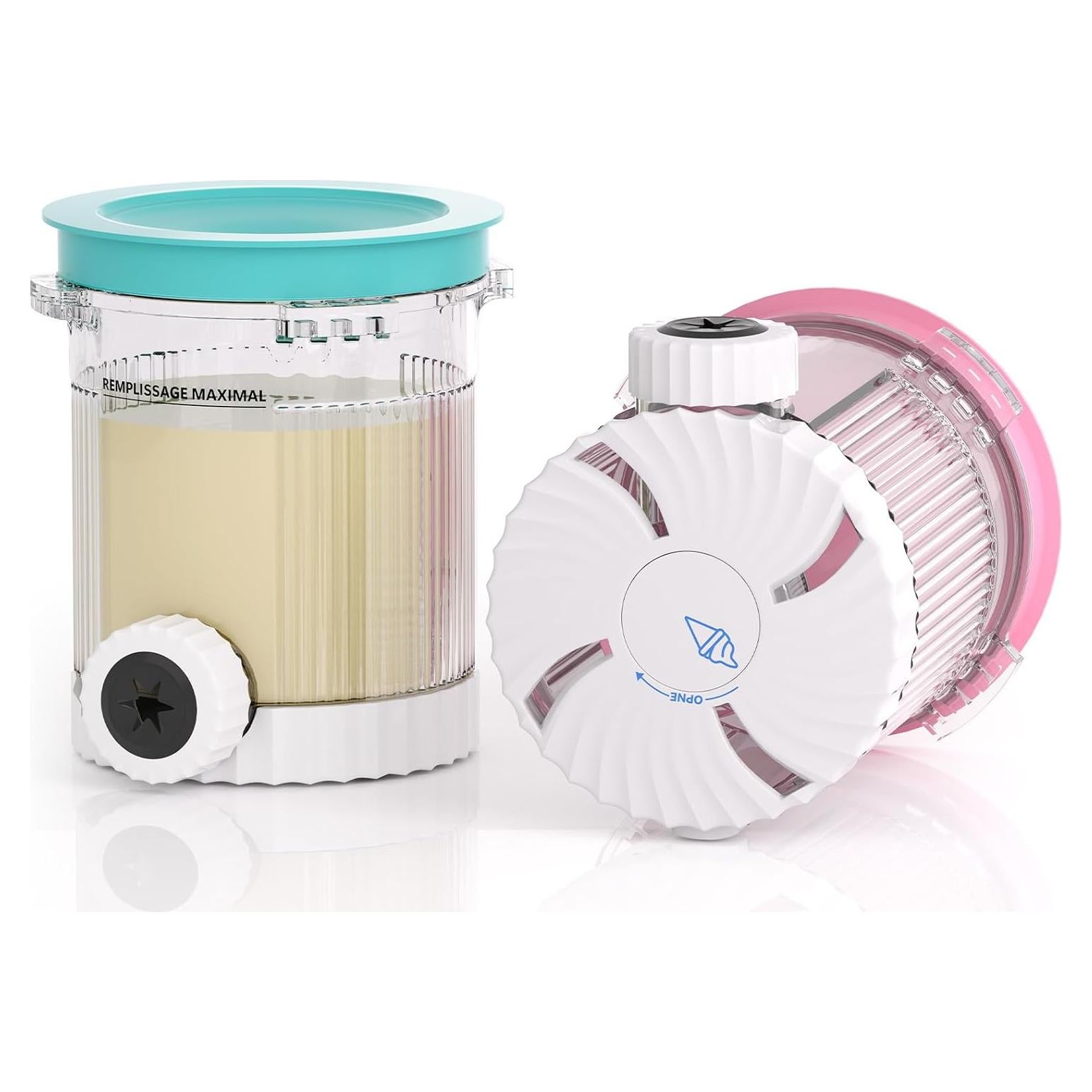 Envases Creami Swirl Ninja NC701 - 2 Paquetes Tapas Azul/Rosa