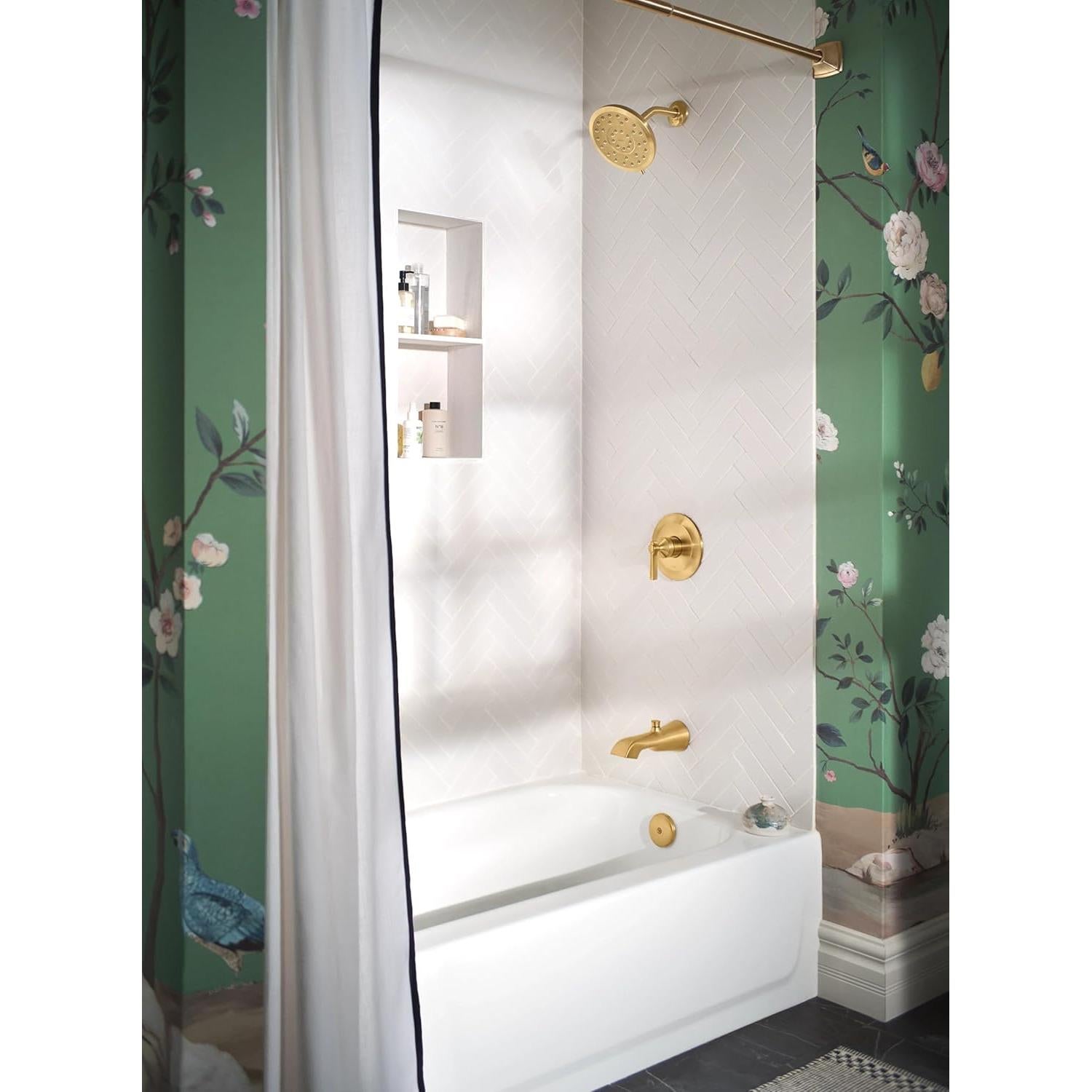 Cabezal de Ducha Moen Verso 7" Oro Cepillado Eco-Performance