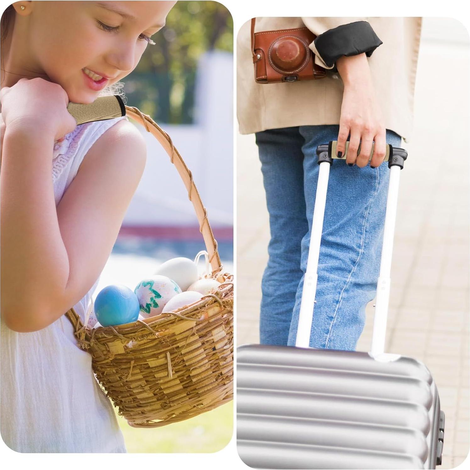 2 Envolturas para Mangos de Equipaje Yolev Caqui Oscuro