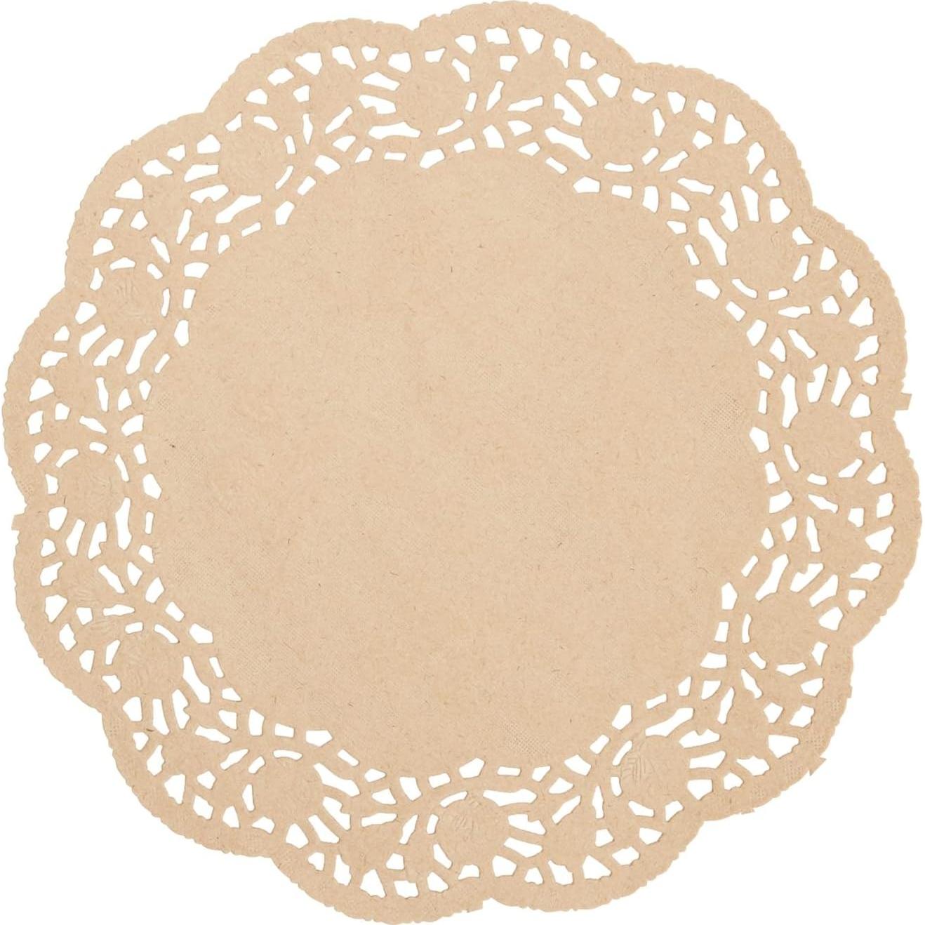 Doilies de Papel Kraft Juvale 9" Redondos - 250 Piezas