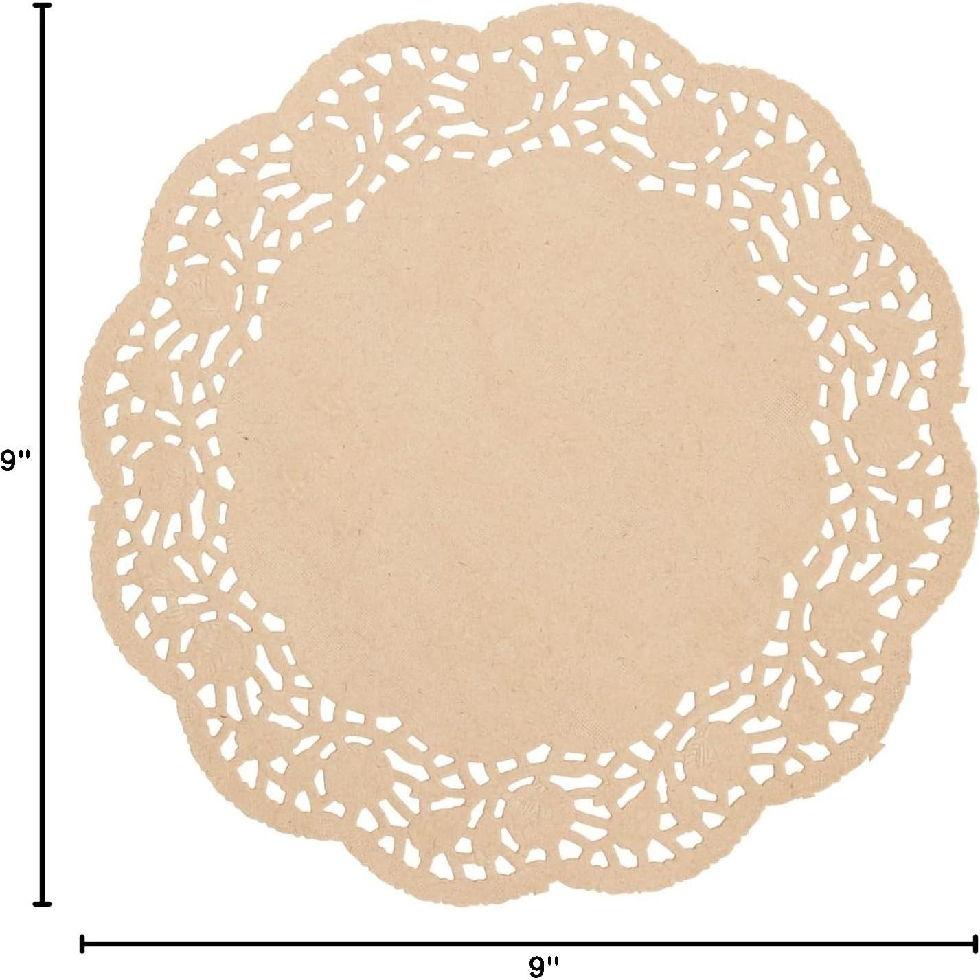 Doilies de Papel Kraft Juvale 9" Redondos - 250 Piezas