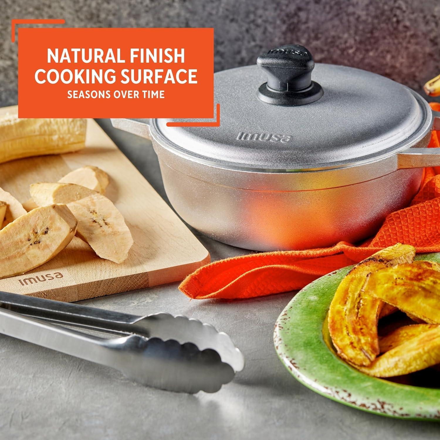 Caldero IMUSA 2QT de Aluminio Fundido con Tapa - Plateado