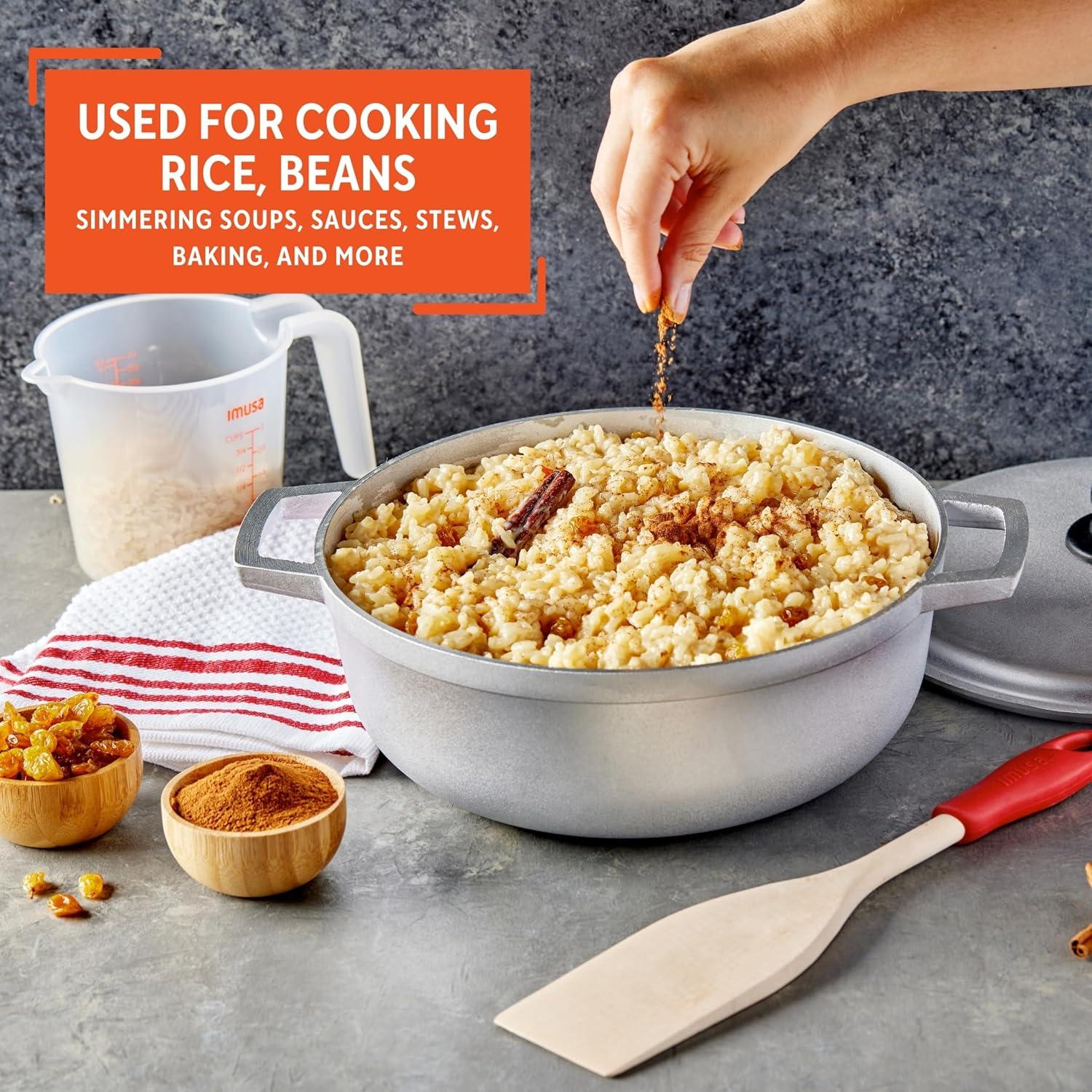 Caldero IMUSA 2QT de Aluminio Fundido con Tapa - Plateado