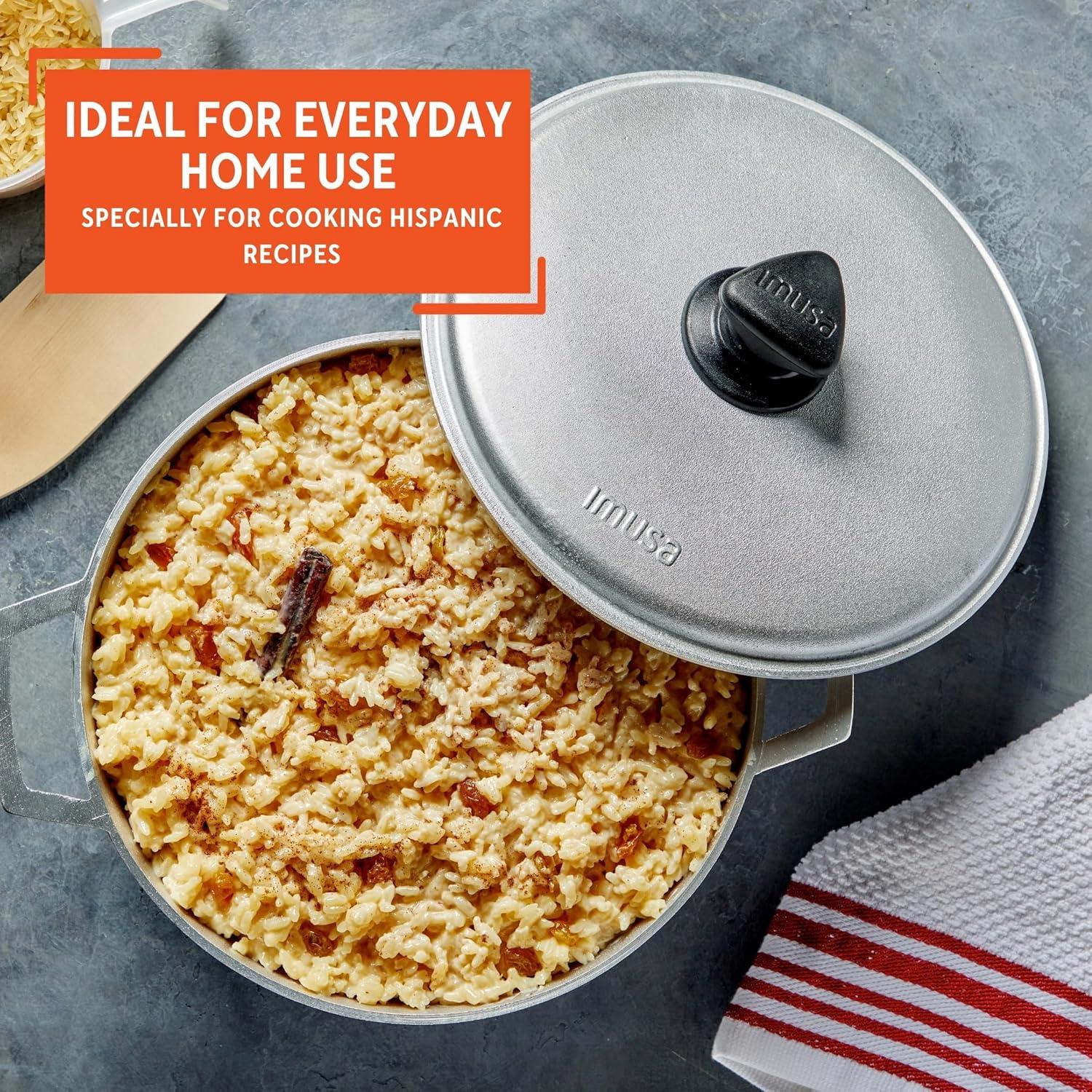 Caldero IMUSA 2QT de Aluminio Fundido con Tapa - Plateado