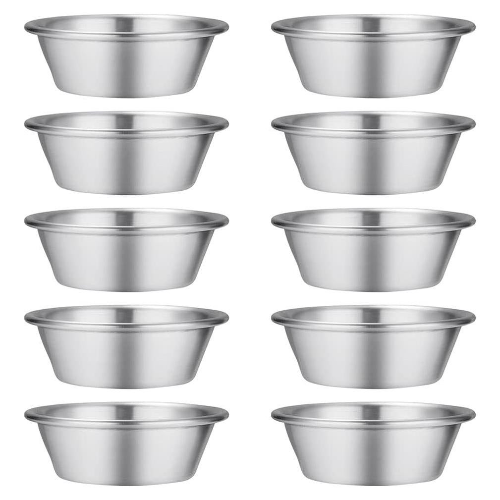 10 Moldes para Tartas de Huevo YO-yiHHG Acero Inoxidable S