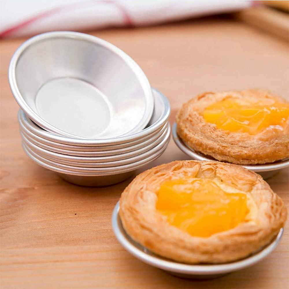 10 Moldes para Tartas de Huevo YO-yiHHG Acero Inoxidable S