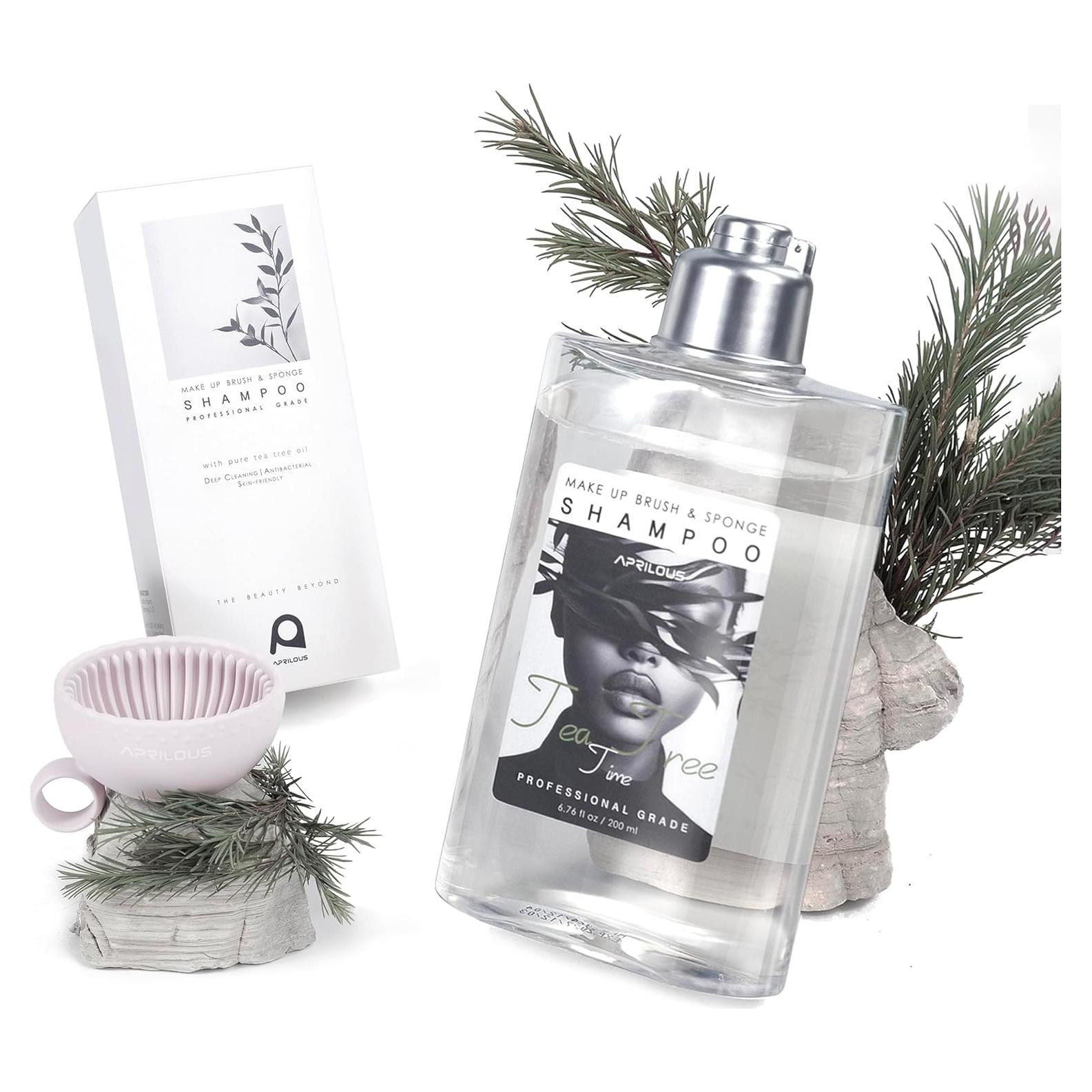 Limpiador de Brochas Aprilous 200 ml con Aceite de Árbol de Té