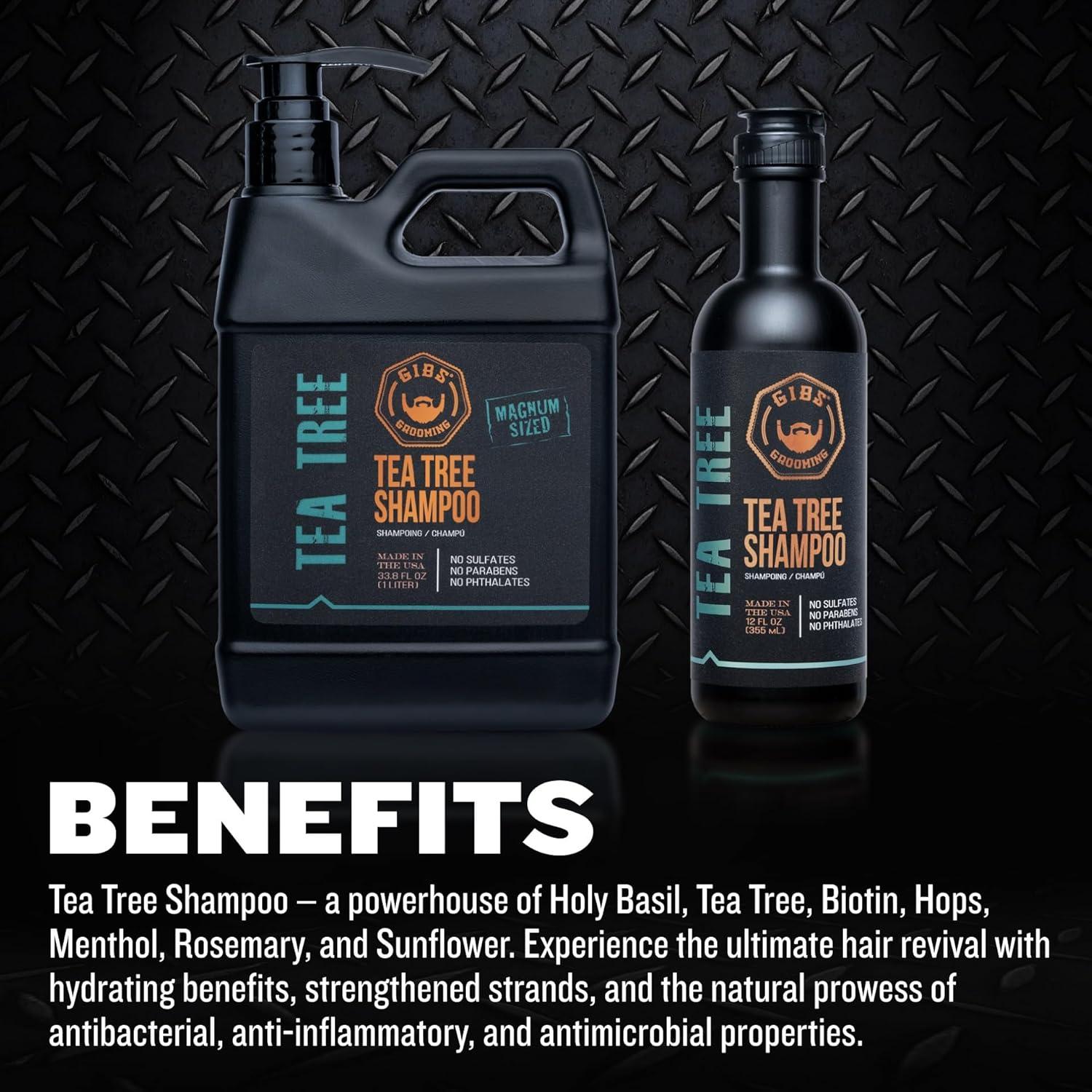 Champú de Árbol de Té GIBS Grooming 96.5 ml - Sin Sulfatos