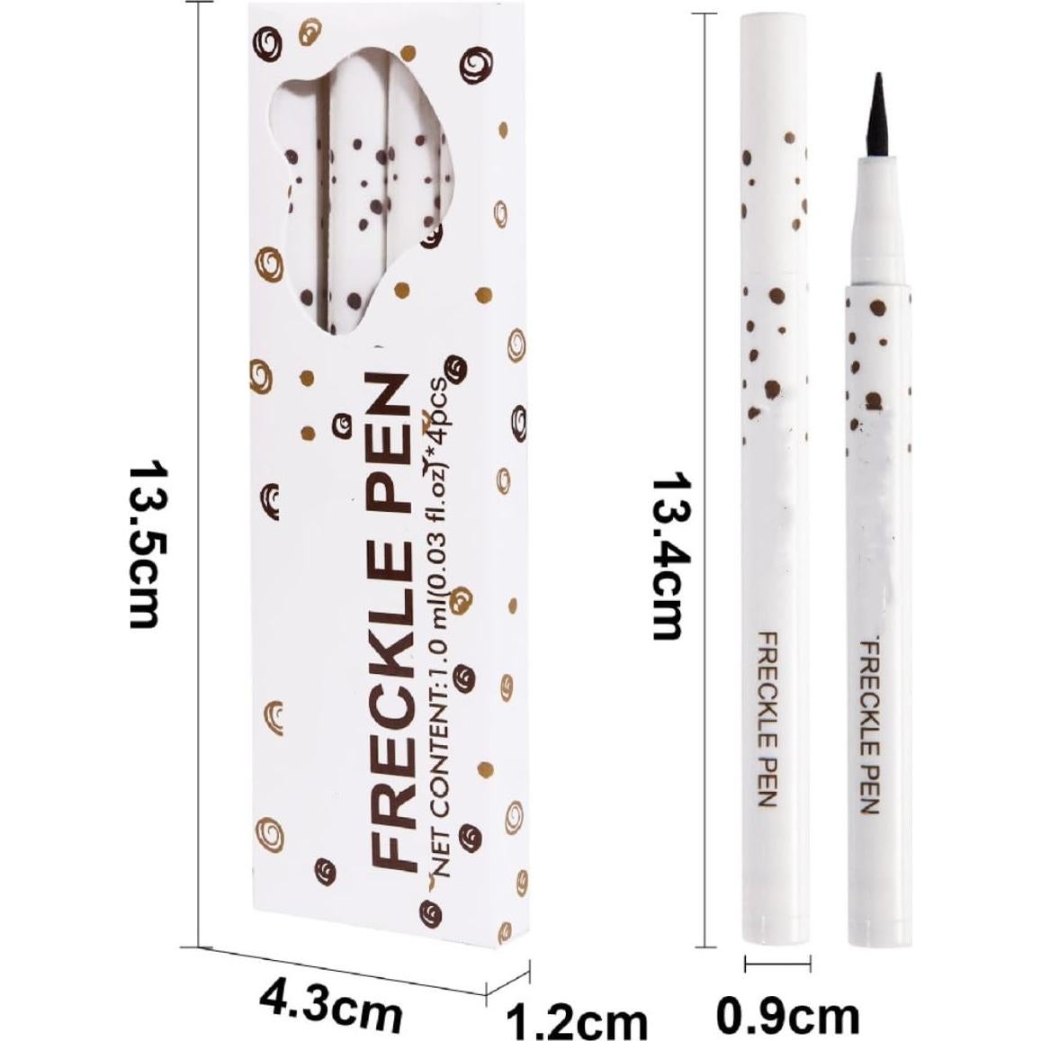 Set de Bolígrafos de Pecas Falsas 4 Colores - Impermeables