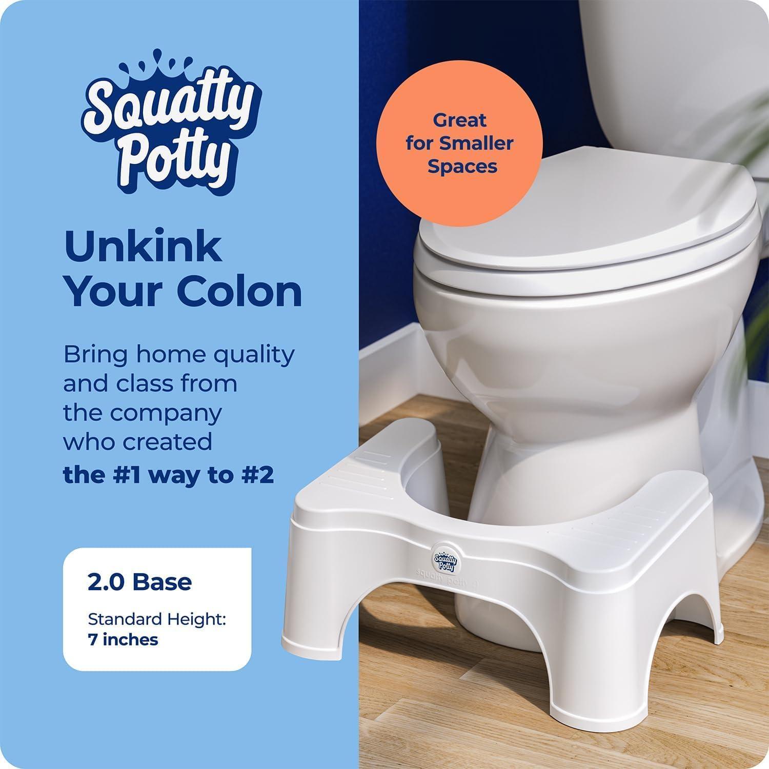 Escalón de Baño Squatty Potty 2.0 Base Blanco 17.78 cm