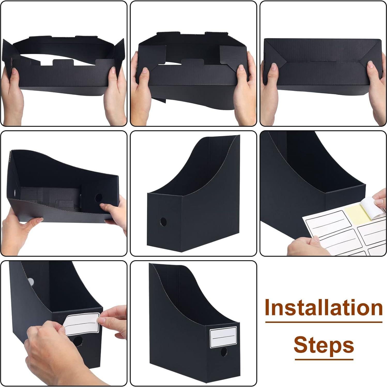 Soporte para Revistas de Cartón Komstuon - Paquete de 6 Unidades