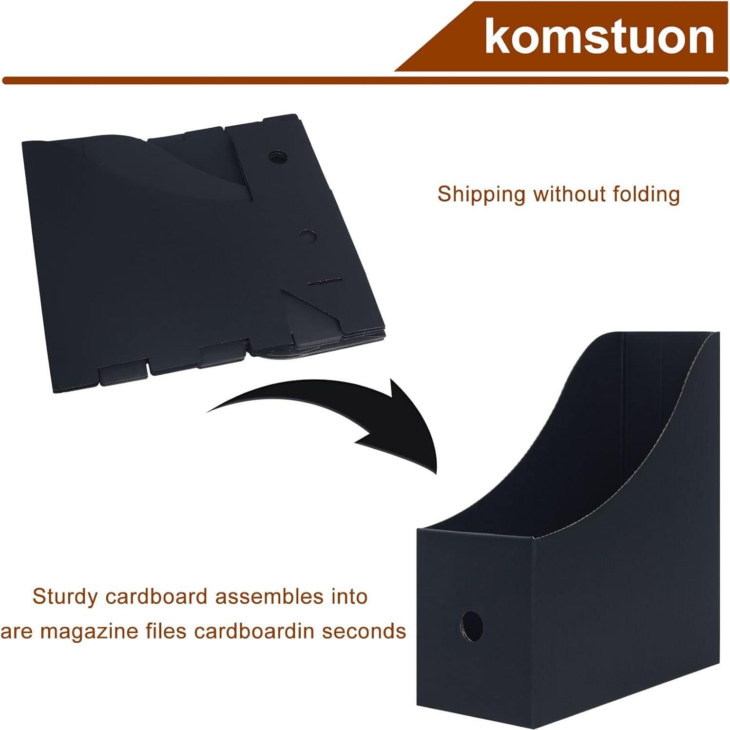 Soporte para Revistas de Cartón Komstuon - Paquete de 6 Unidades