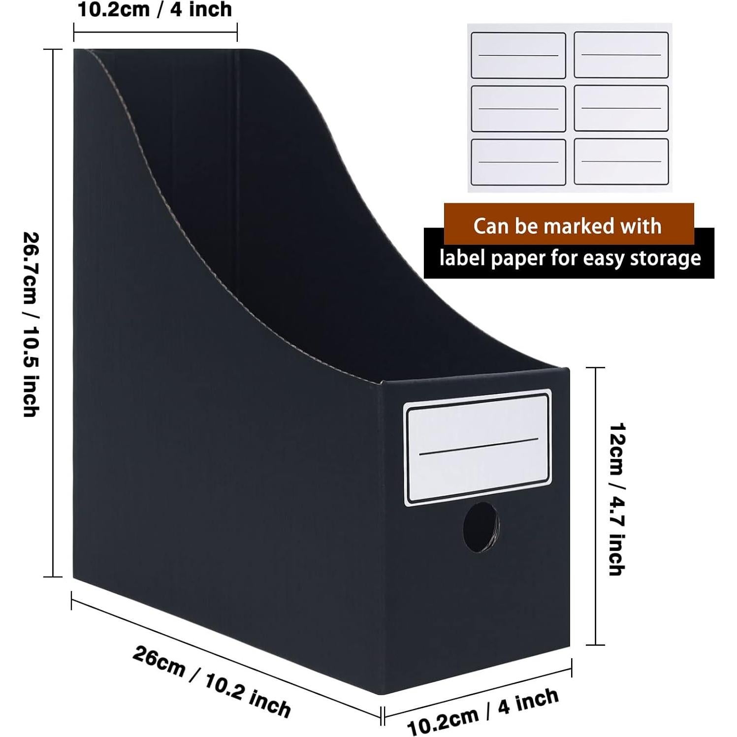 Soporte para Revistas de Cartón Komstuon - Paquete de 6 Unidades