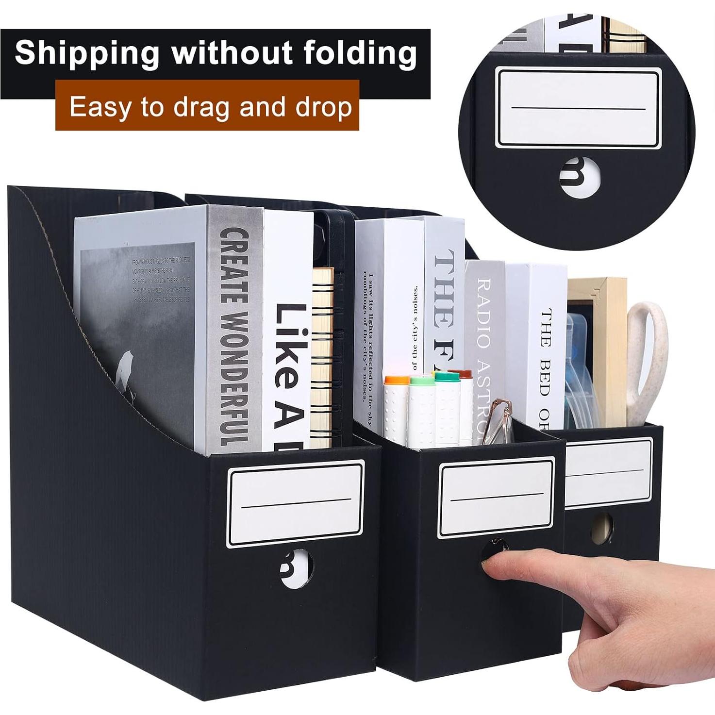 Soporte para Revistas de Cartón Komstuon - Paquete de 6 Unidades